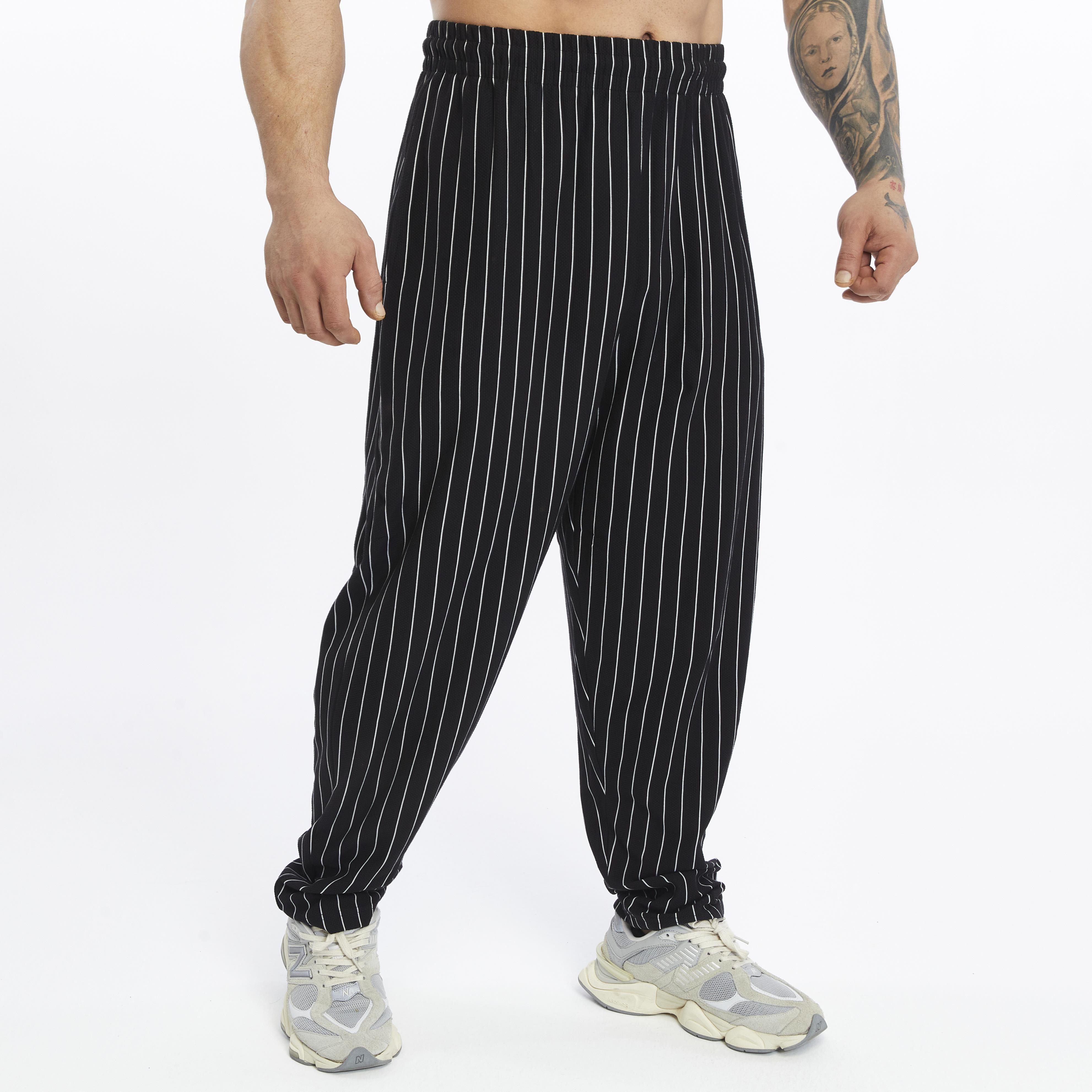 Mens Cotton Sweatpants With Drawstring Waistband Side Pockets