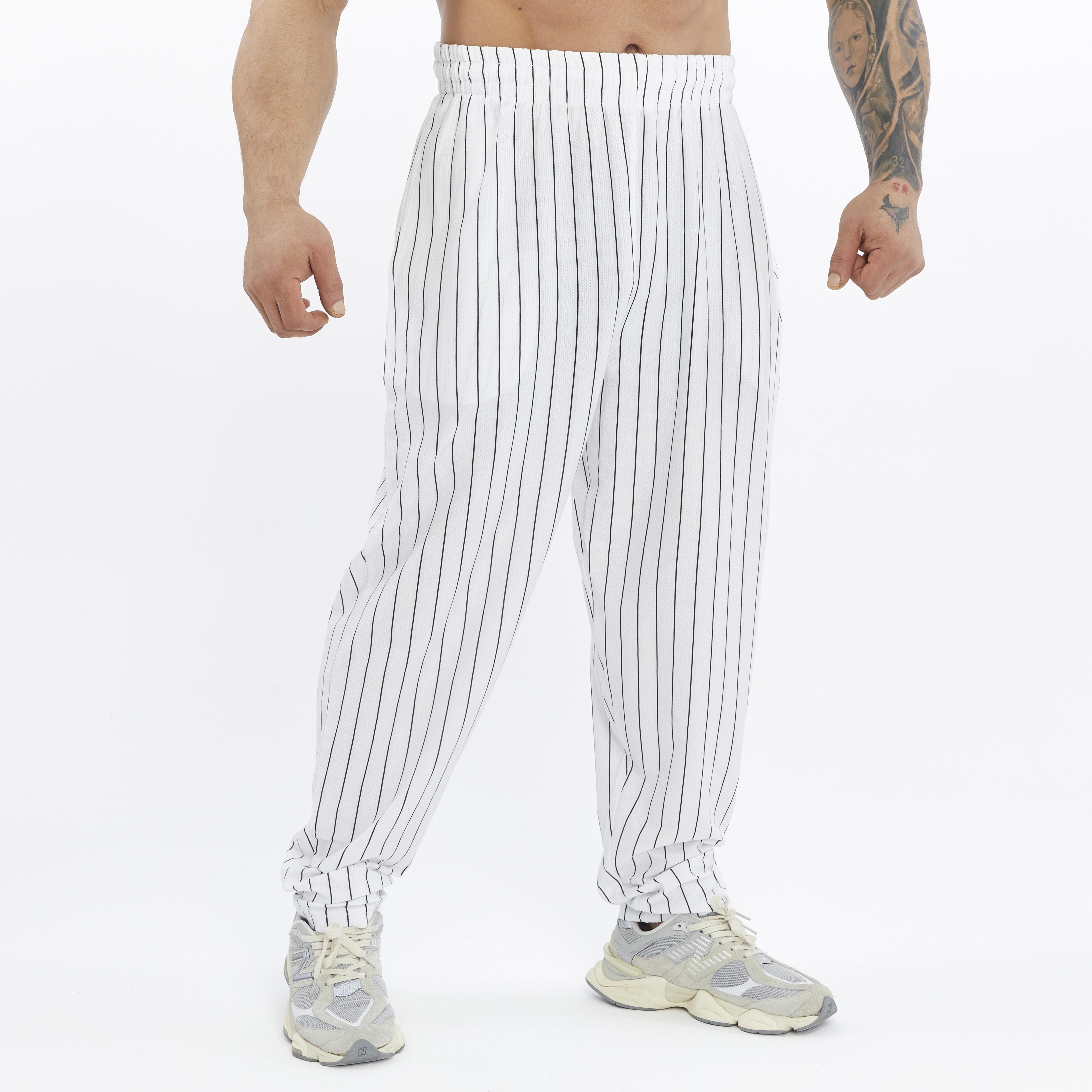 Mens Cotton Sweatpants With Drawstring Waistband Side Pockets