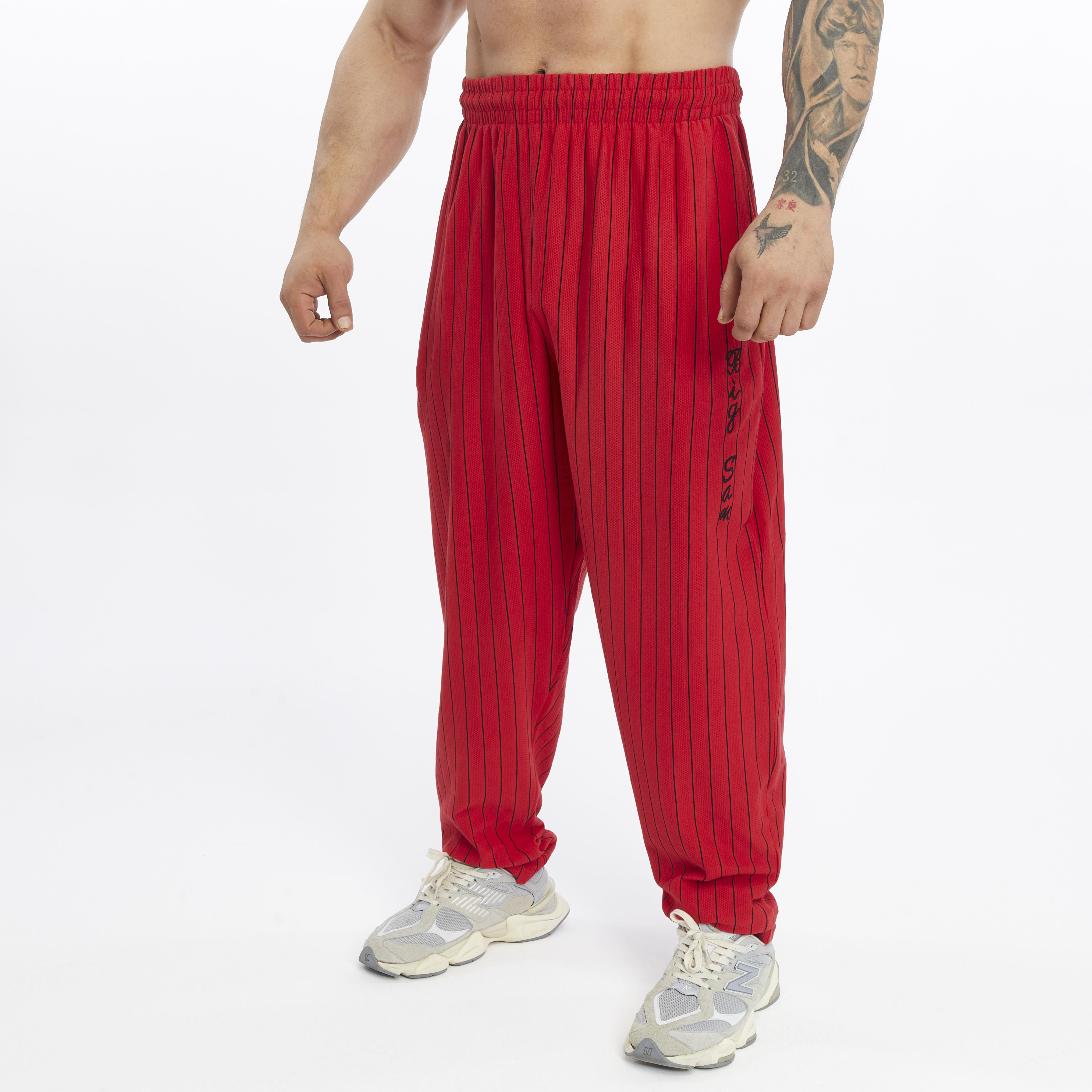 Mens Cotton Sweatpants With Drawstring Waistband Side Pockets