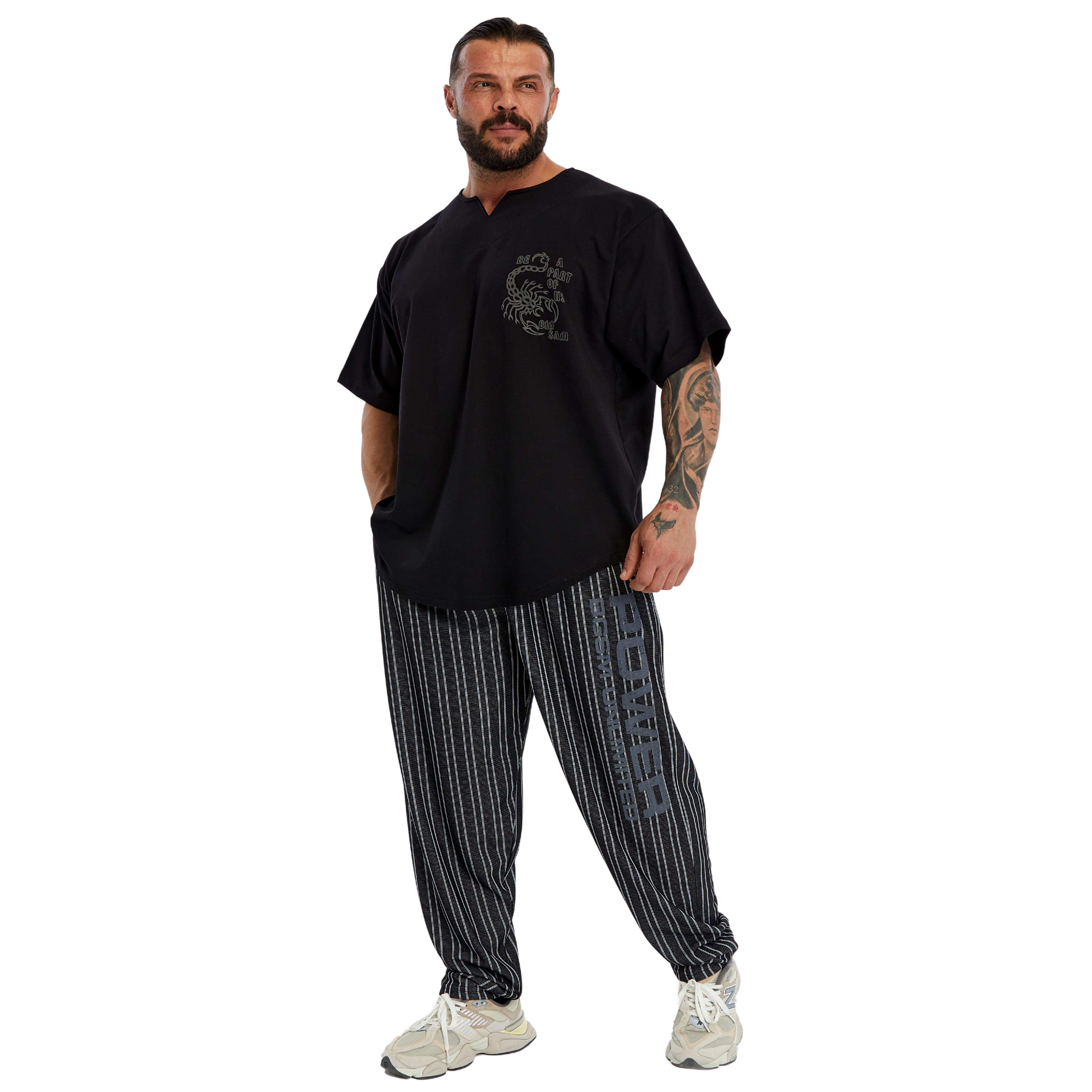 Mens Gym Pants Loose Fit Baggy Pants 