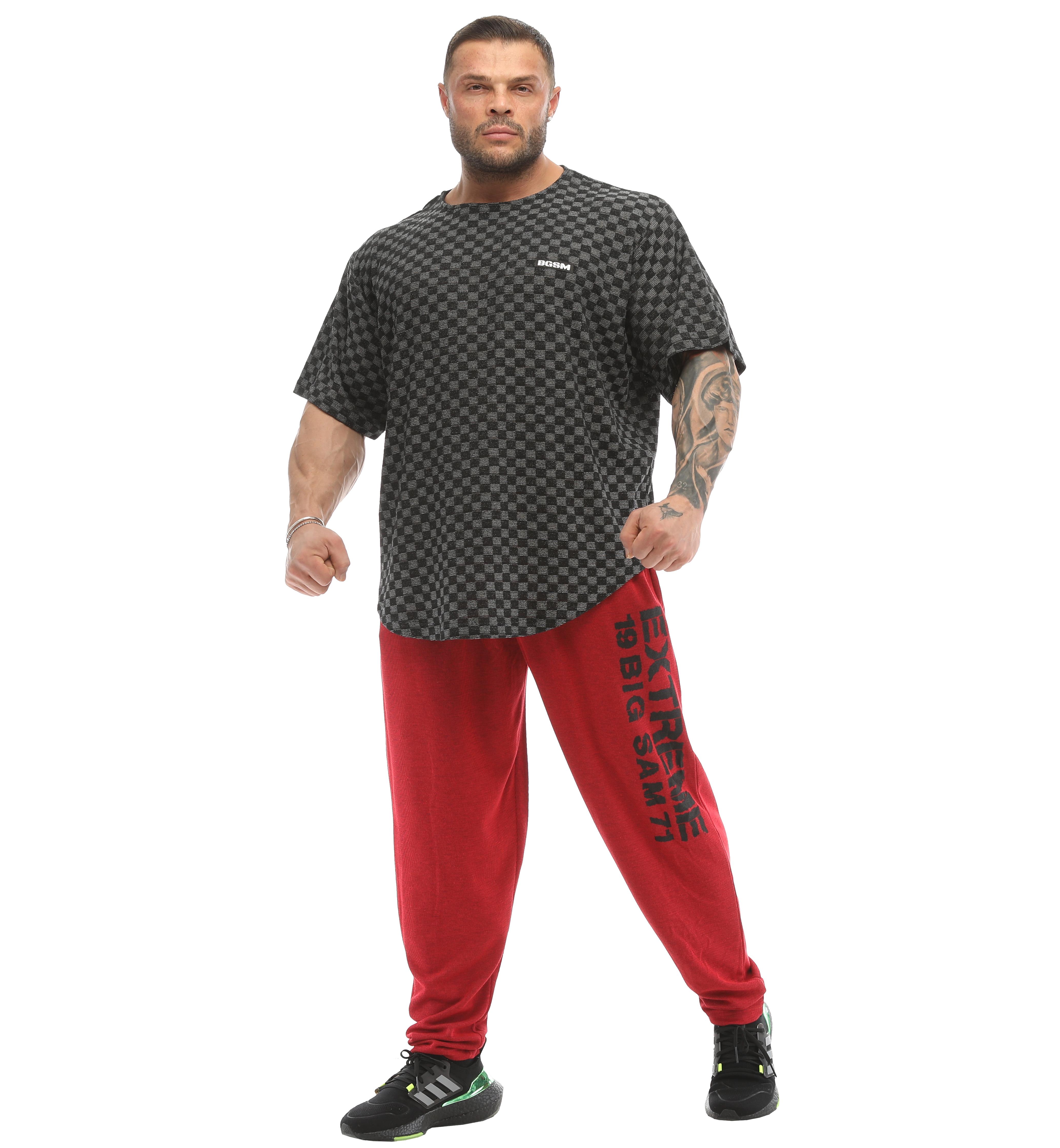 Mens Gym Pants Loose Fit Baggy Pants 