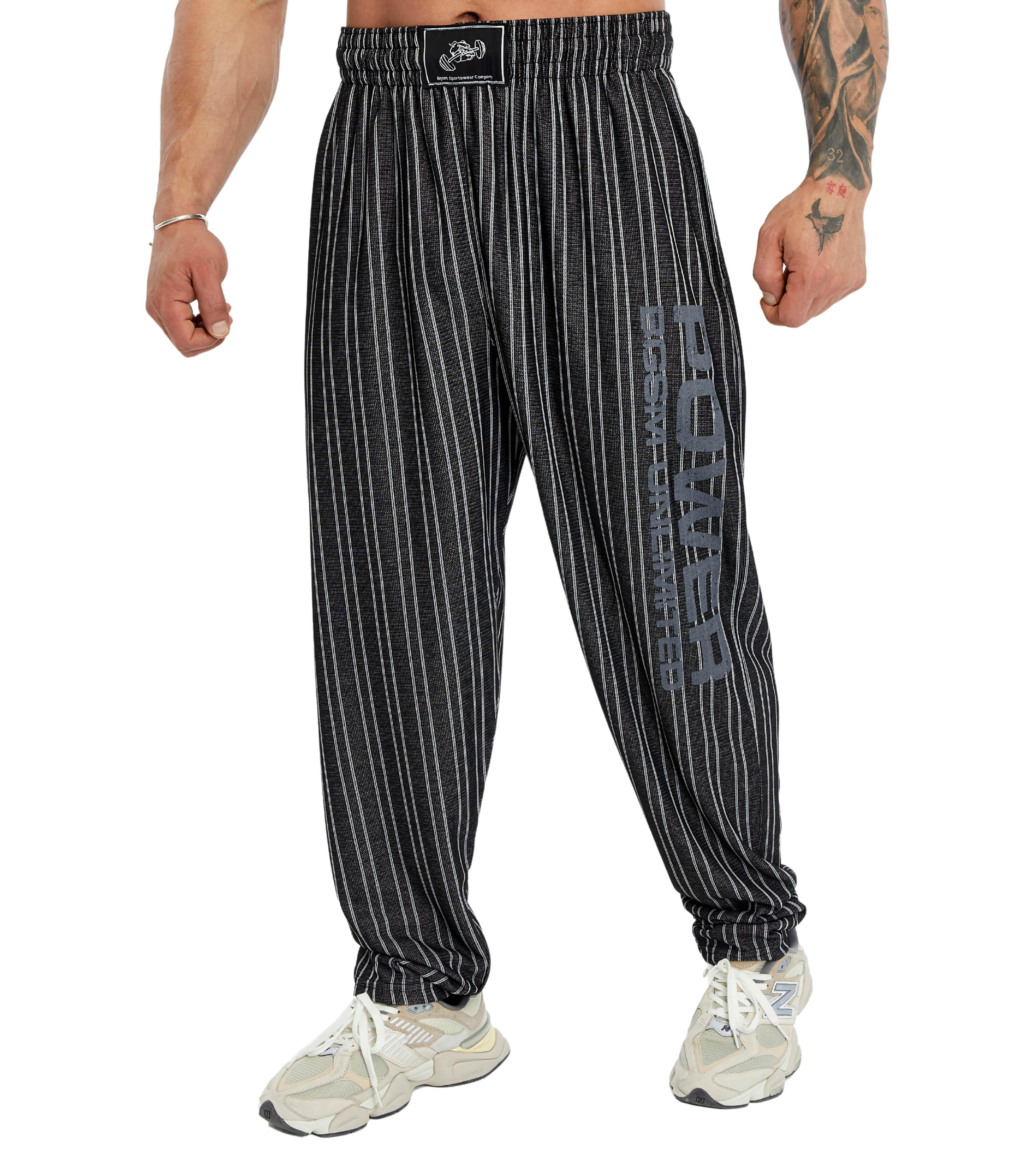 Mens Gym Pants Loose Fit Baggy Pants 