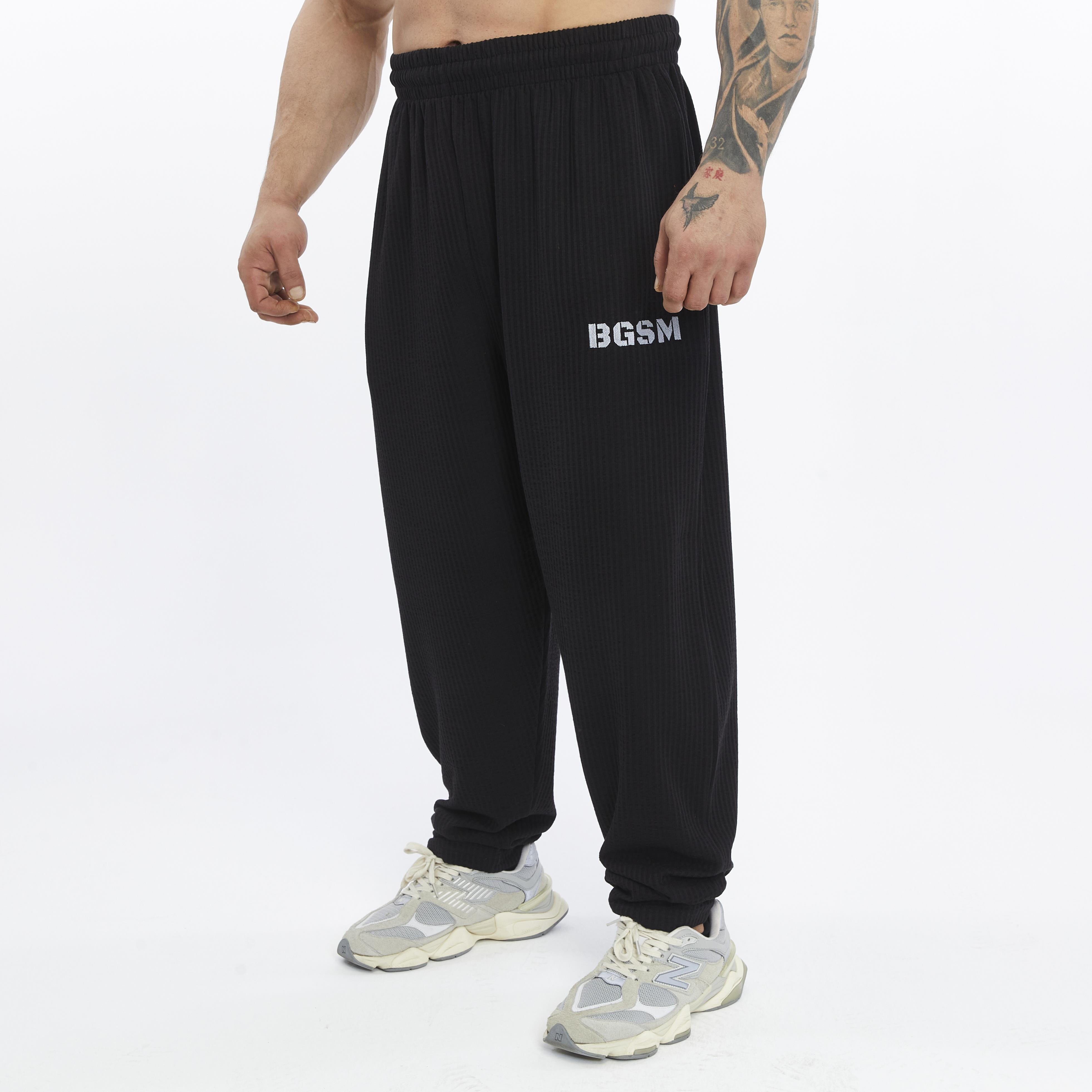 Mens Loose Fit Cotton Sweatpants with Pockets