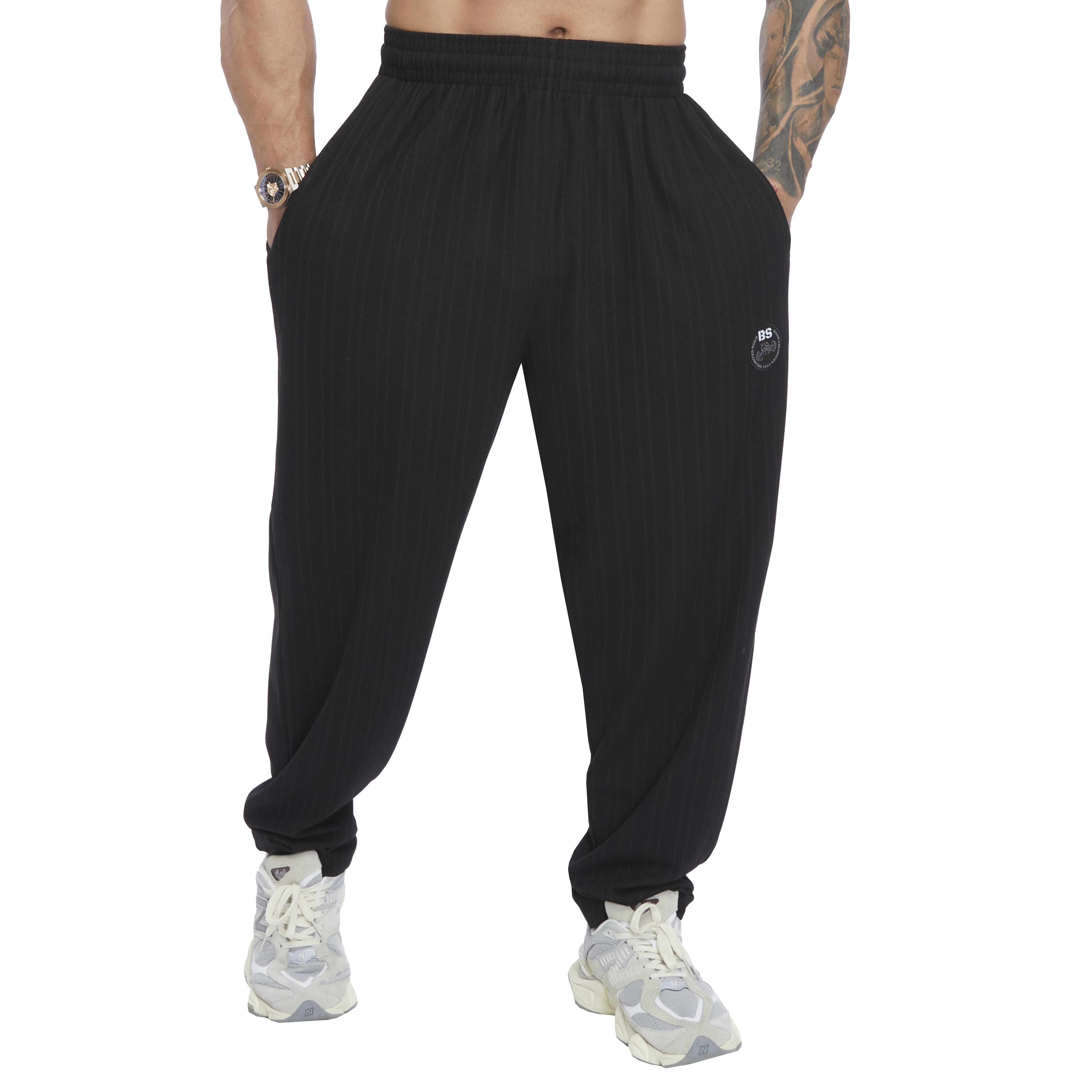 Mens Loose Fit Cotton Sweatpants with Pockets