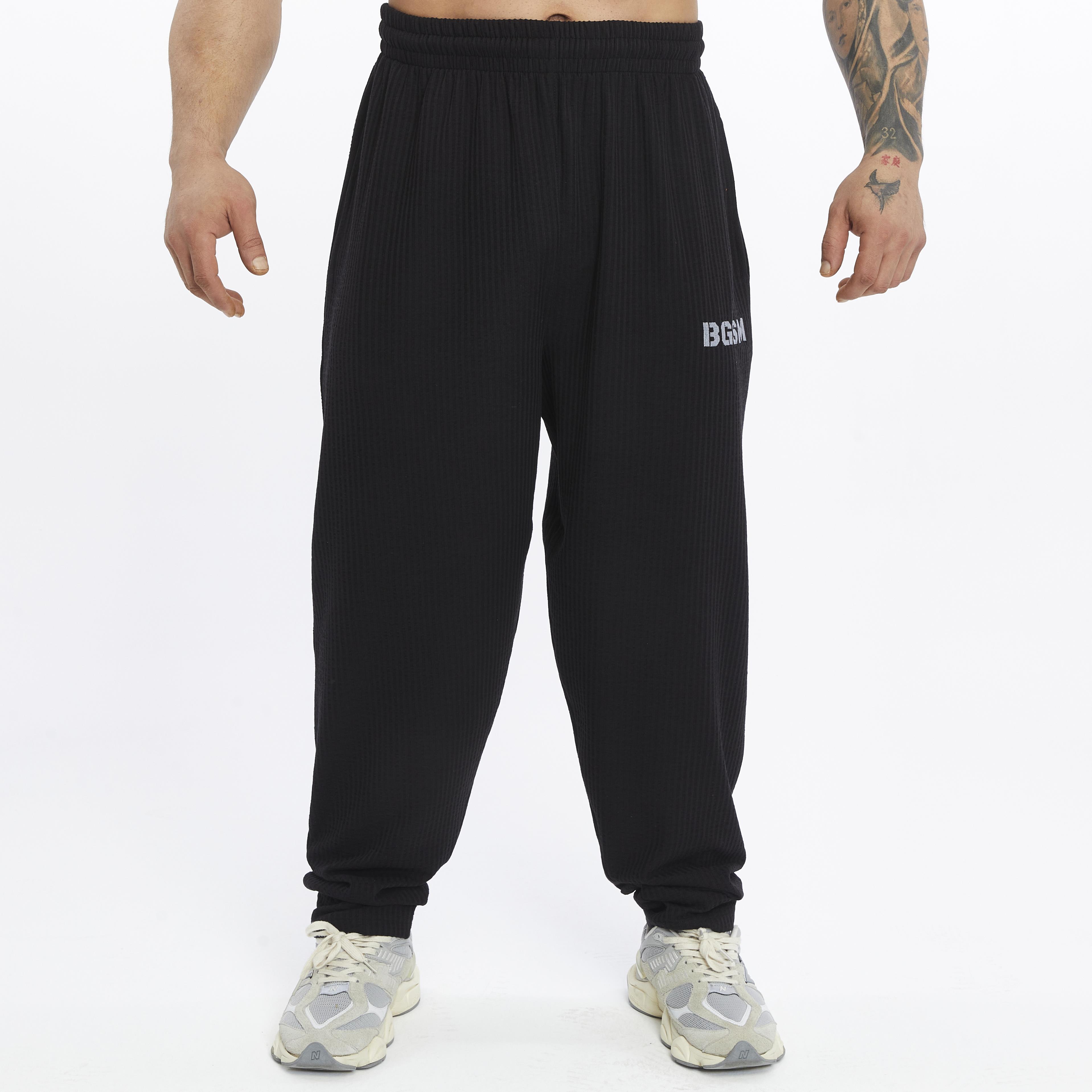 Mens Loose Fit Cotton Sweatpants with Pockets