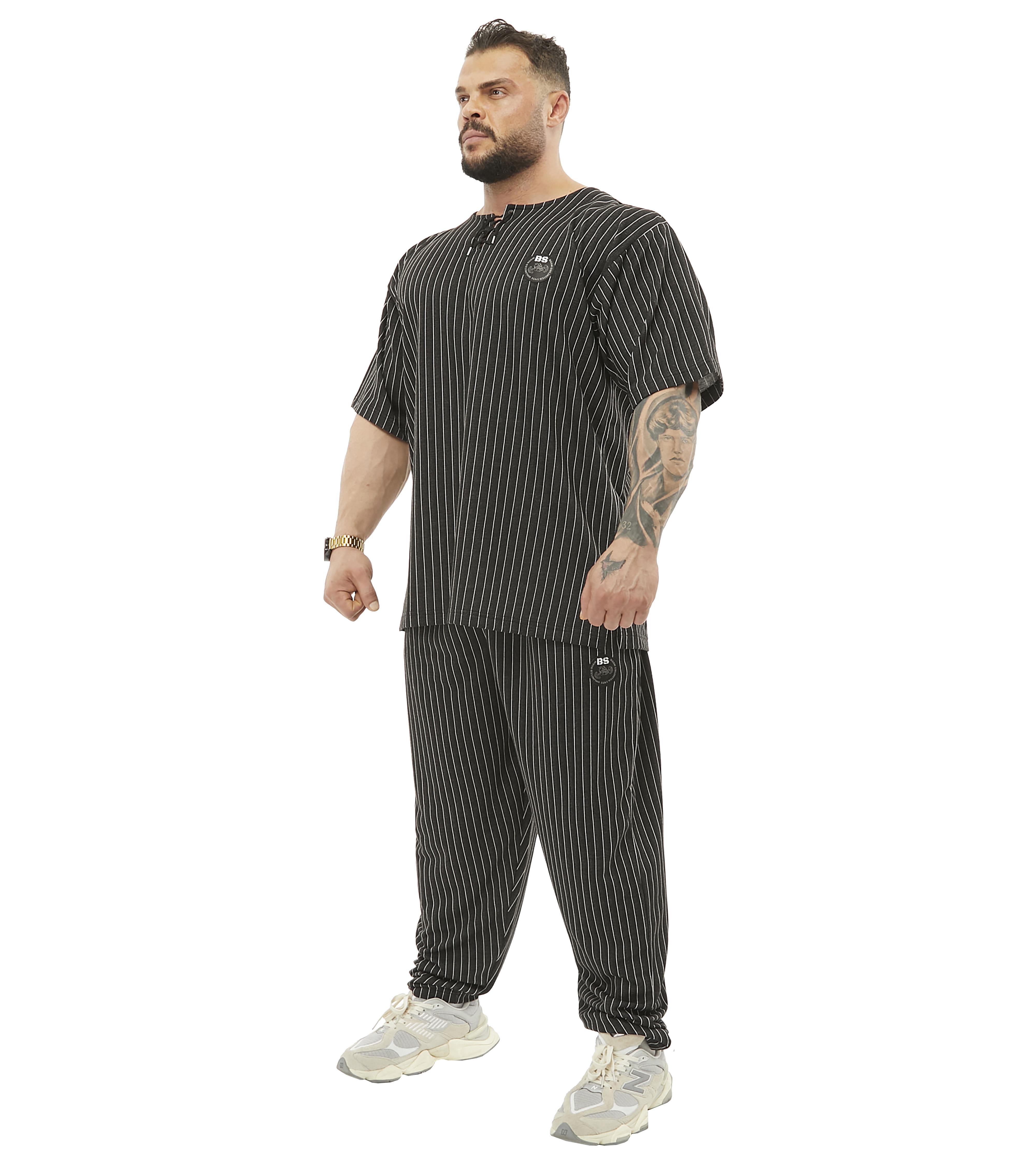 Mens Loose Fit Gym Sweatpants with Zippered Pockets