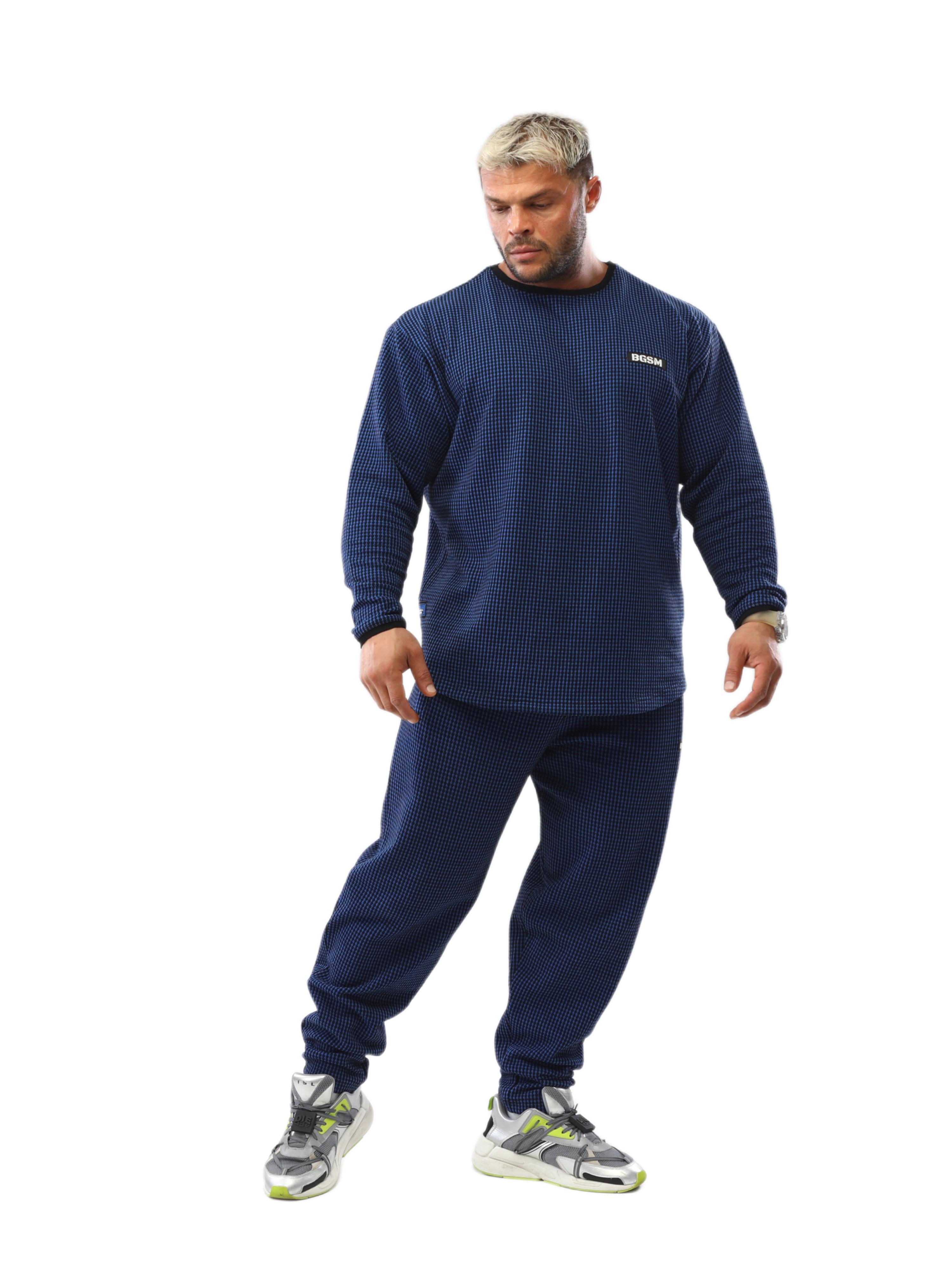 Mens Loose Fit Sweatshirt Crew Neck Winter Sweater