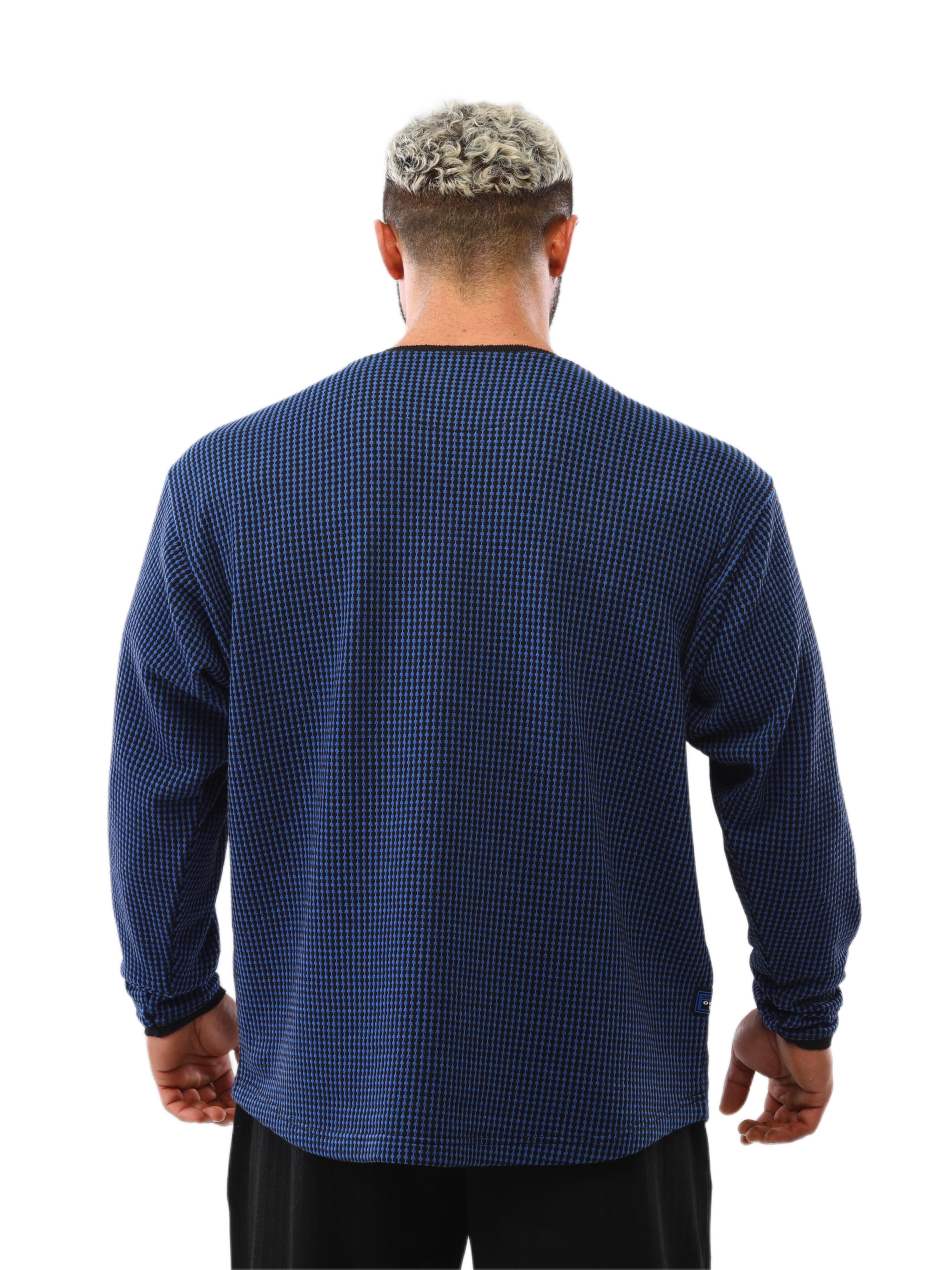 Mens Loose Fit Sweatshirt Crew Neck Winter Sweater
