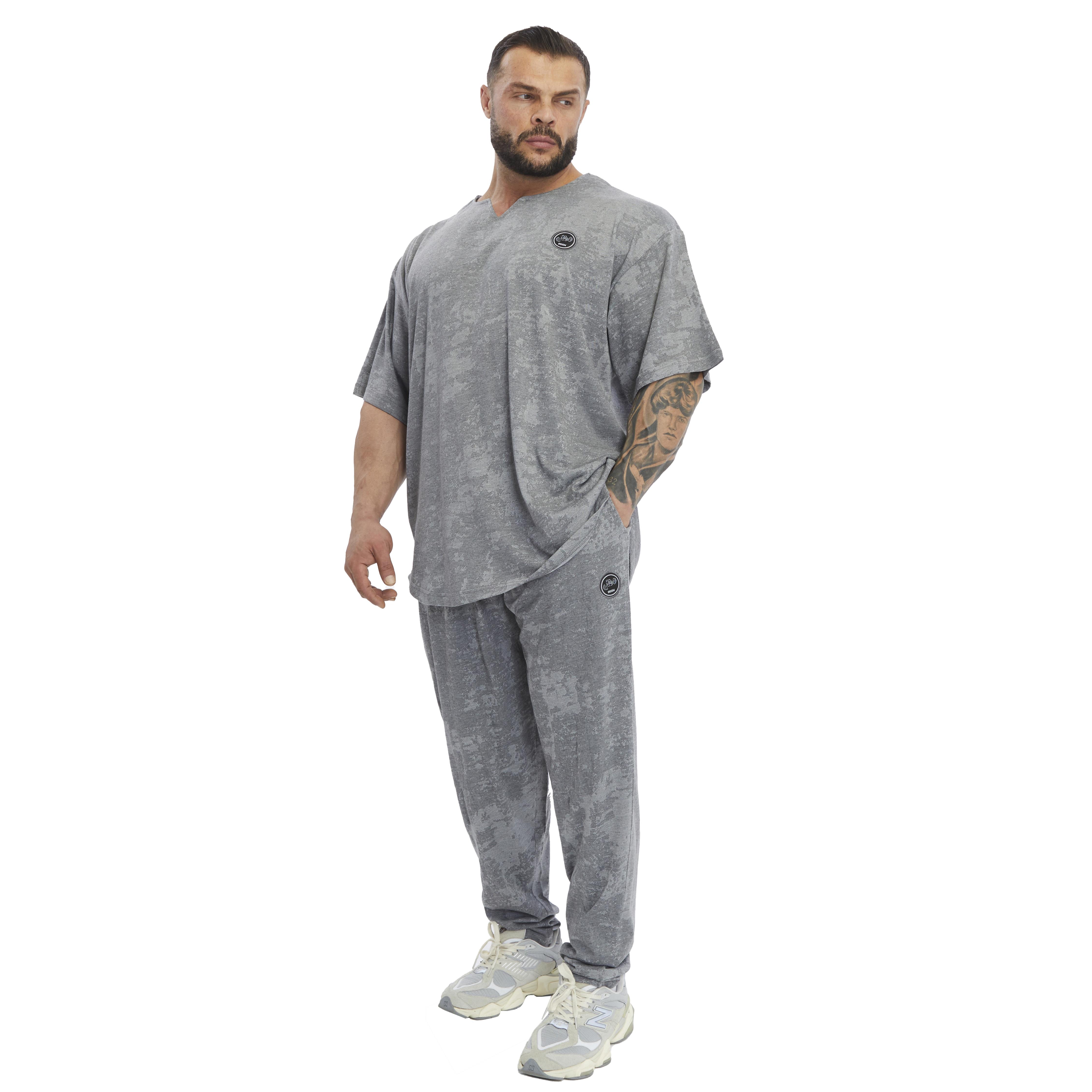 Mens Loose Fit Technical Camo Baggy Pants 