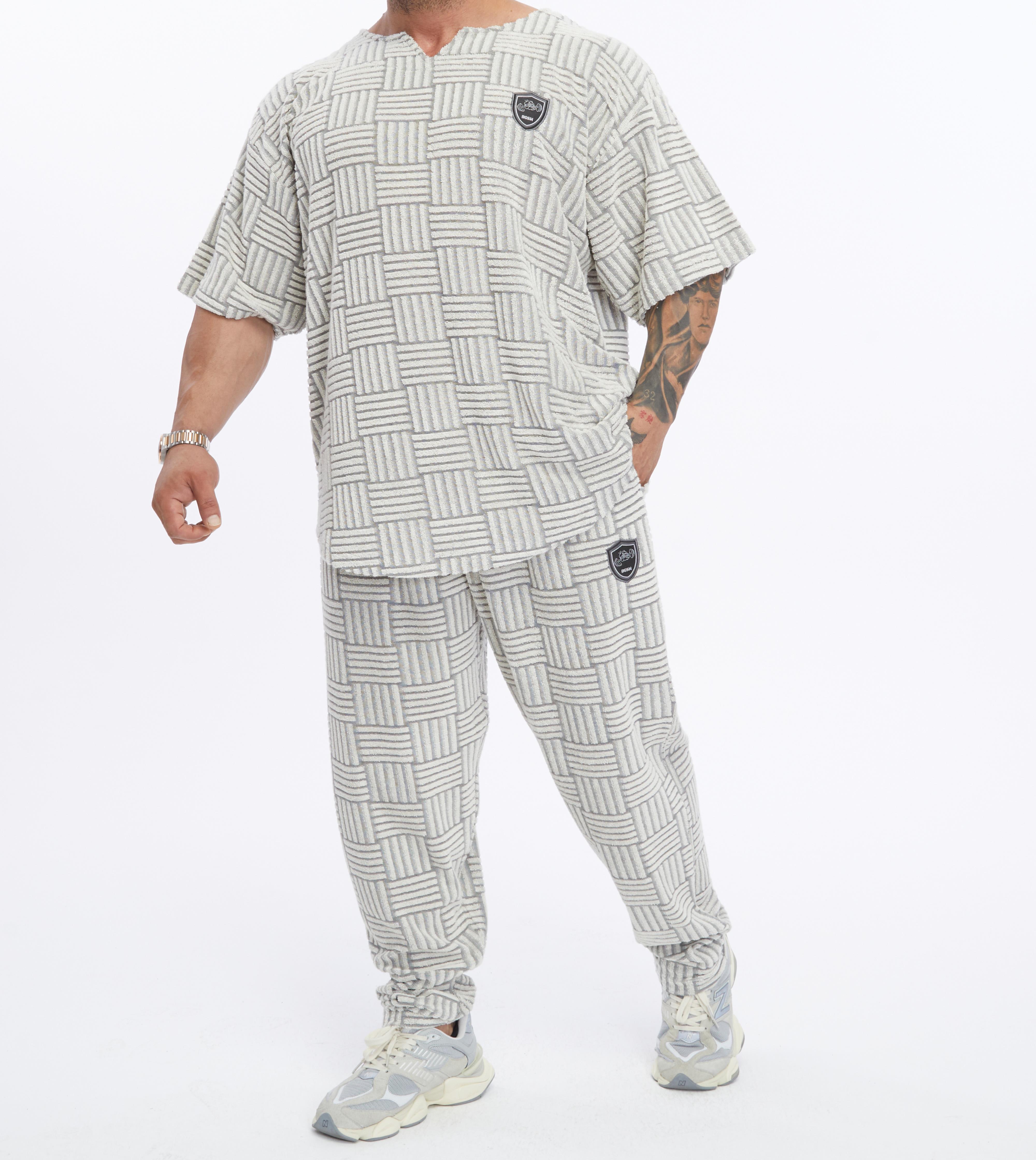 Mens Loose Fit Towel Elastic Sweatpants