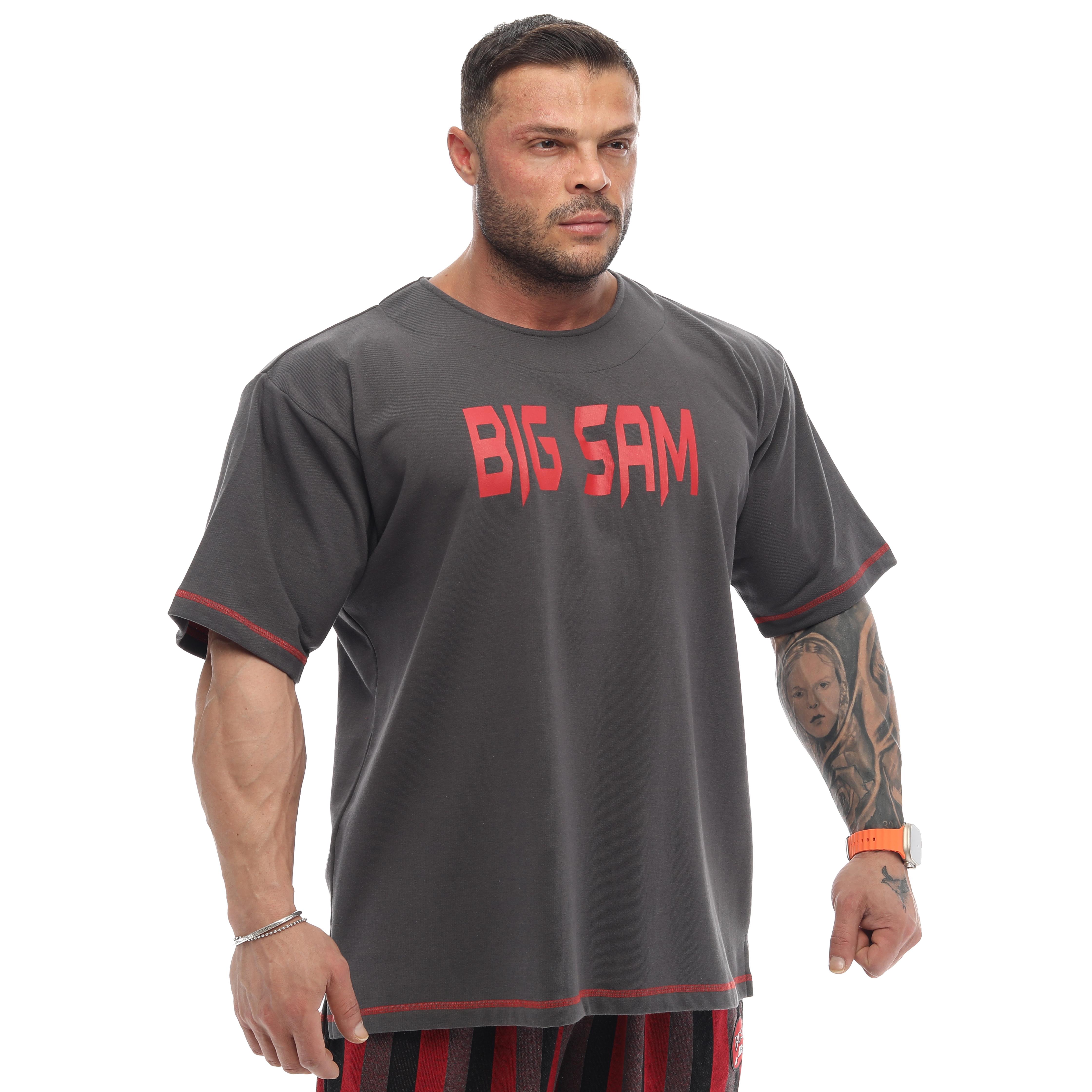Mens Oversize Bodybuilding T-shirt Comfort Rag Top