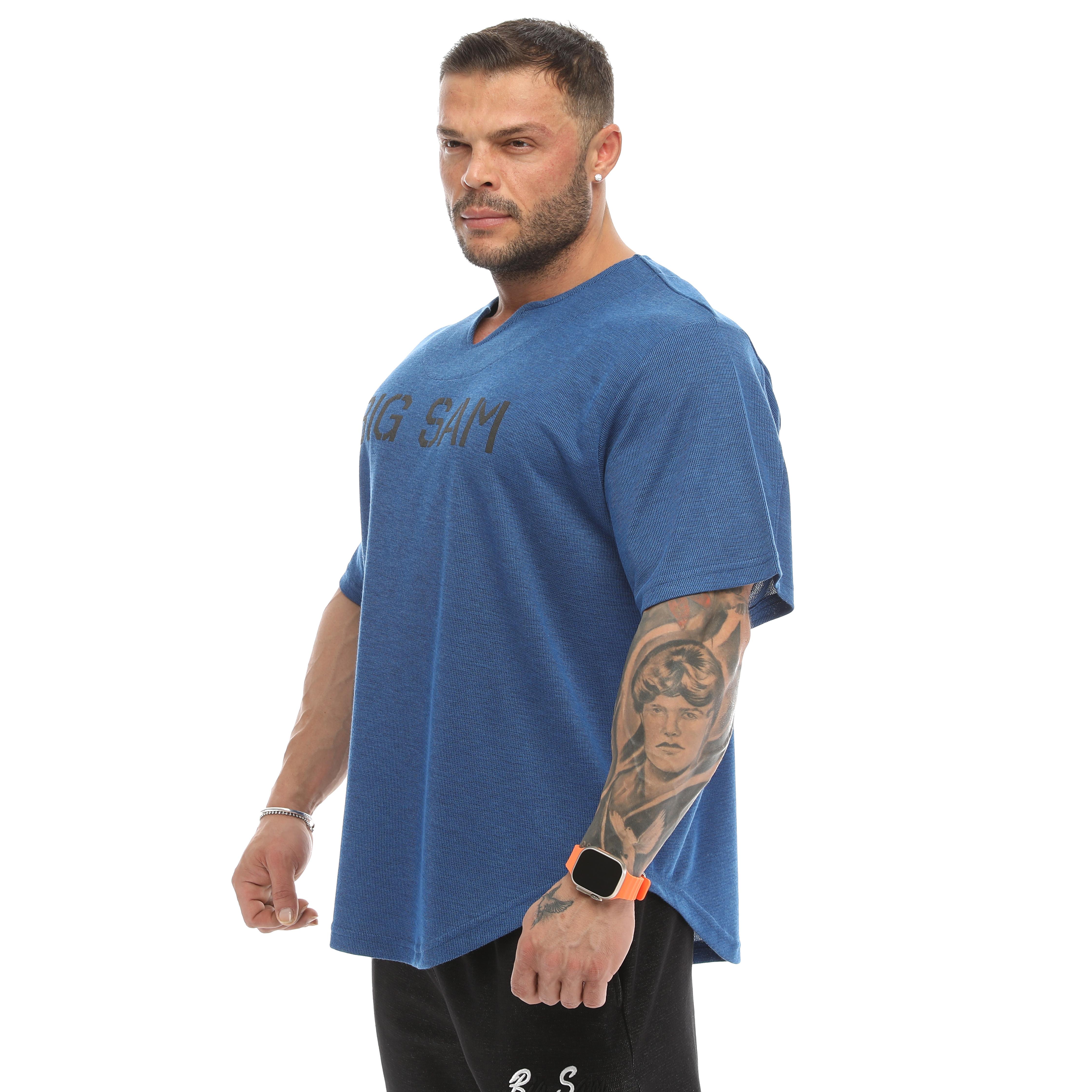 Mens Oversize Bodybuilding Training Rag Top Gym T-shirt