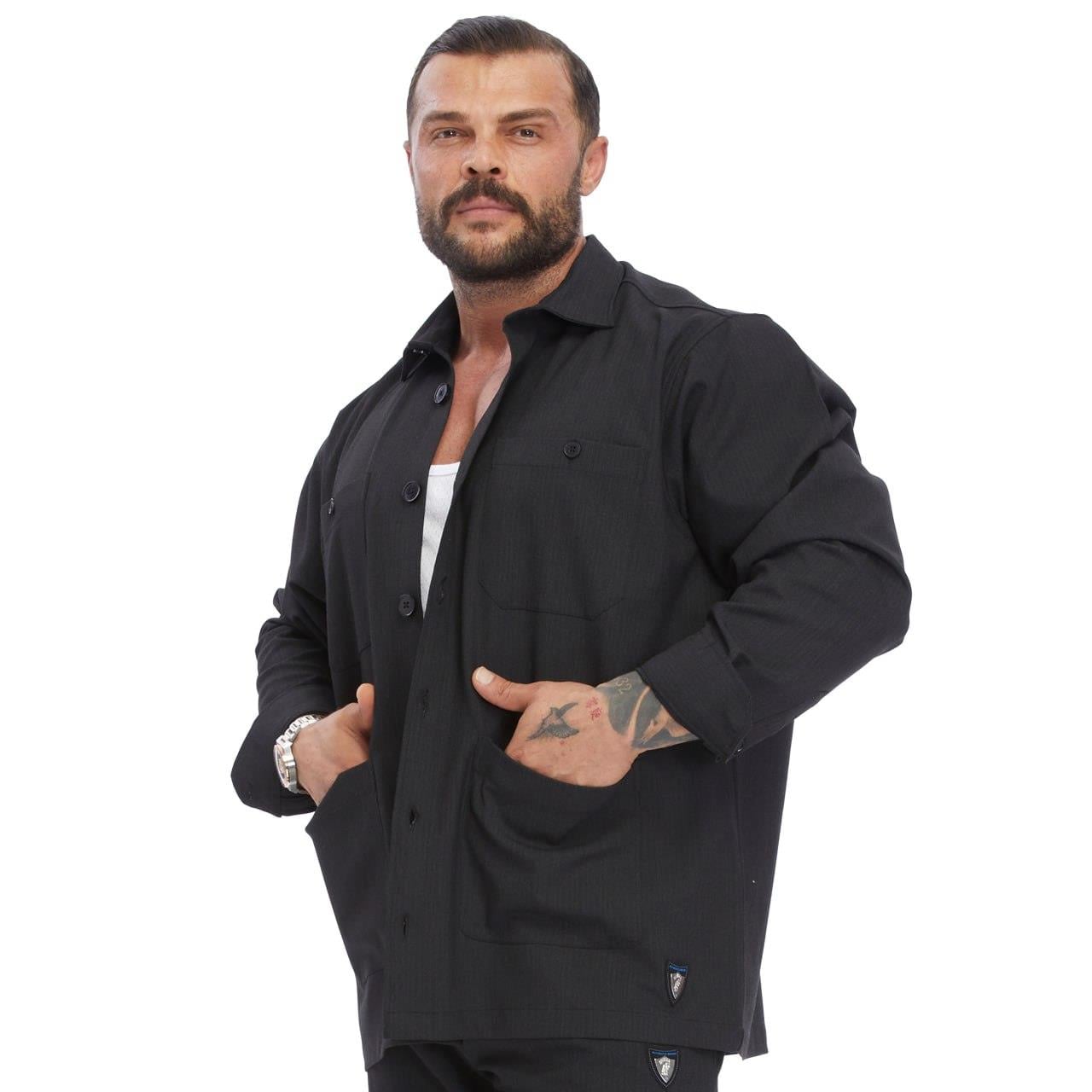 Mens Oversize Button Down Overshirt