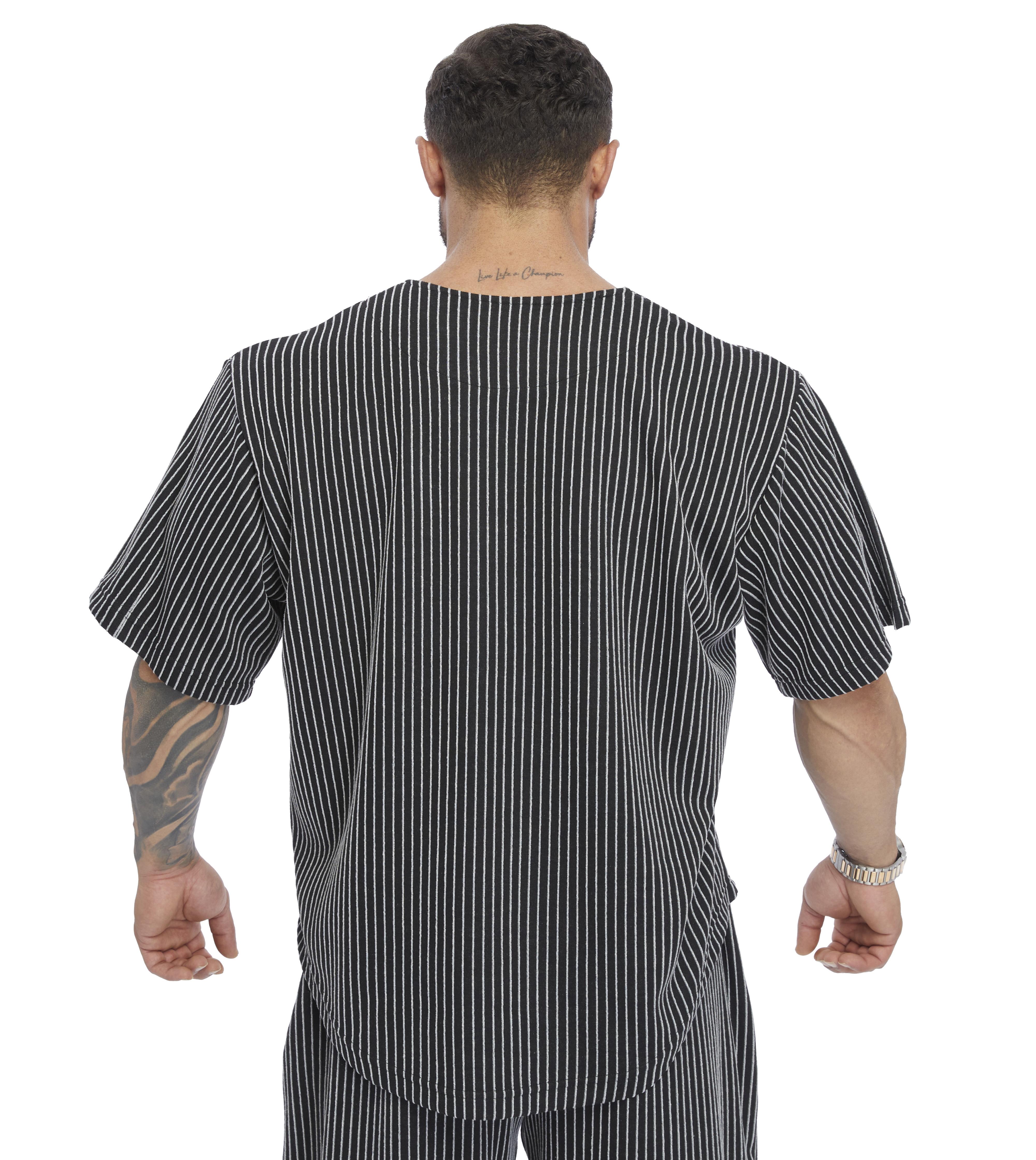 Mens Oversize Rag Top T-shirt Middle Textured Thick Fabric