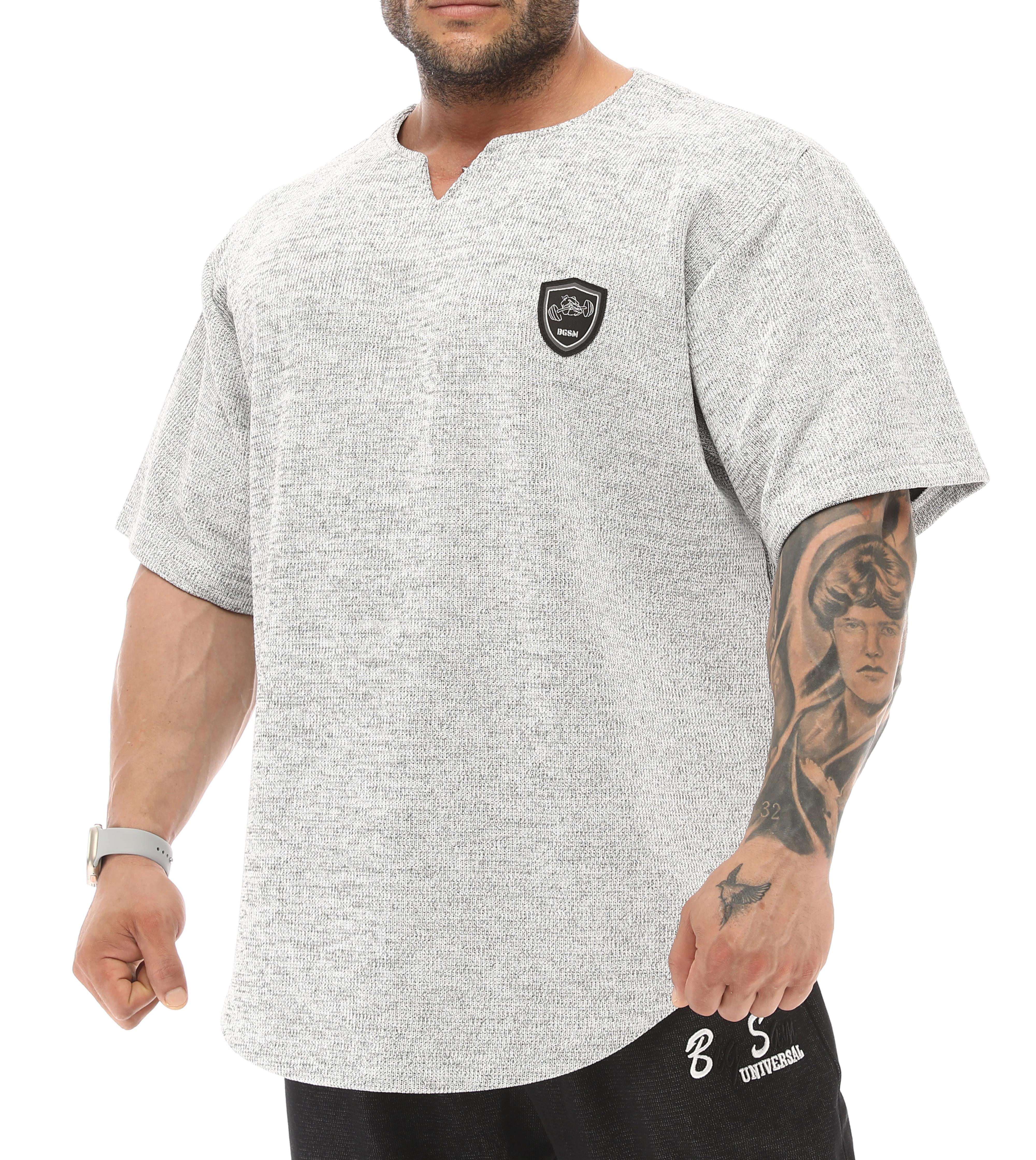 Mens Oversize Rag Top Thick Fabric T-shirt