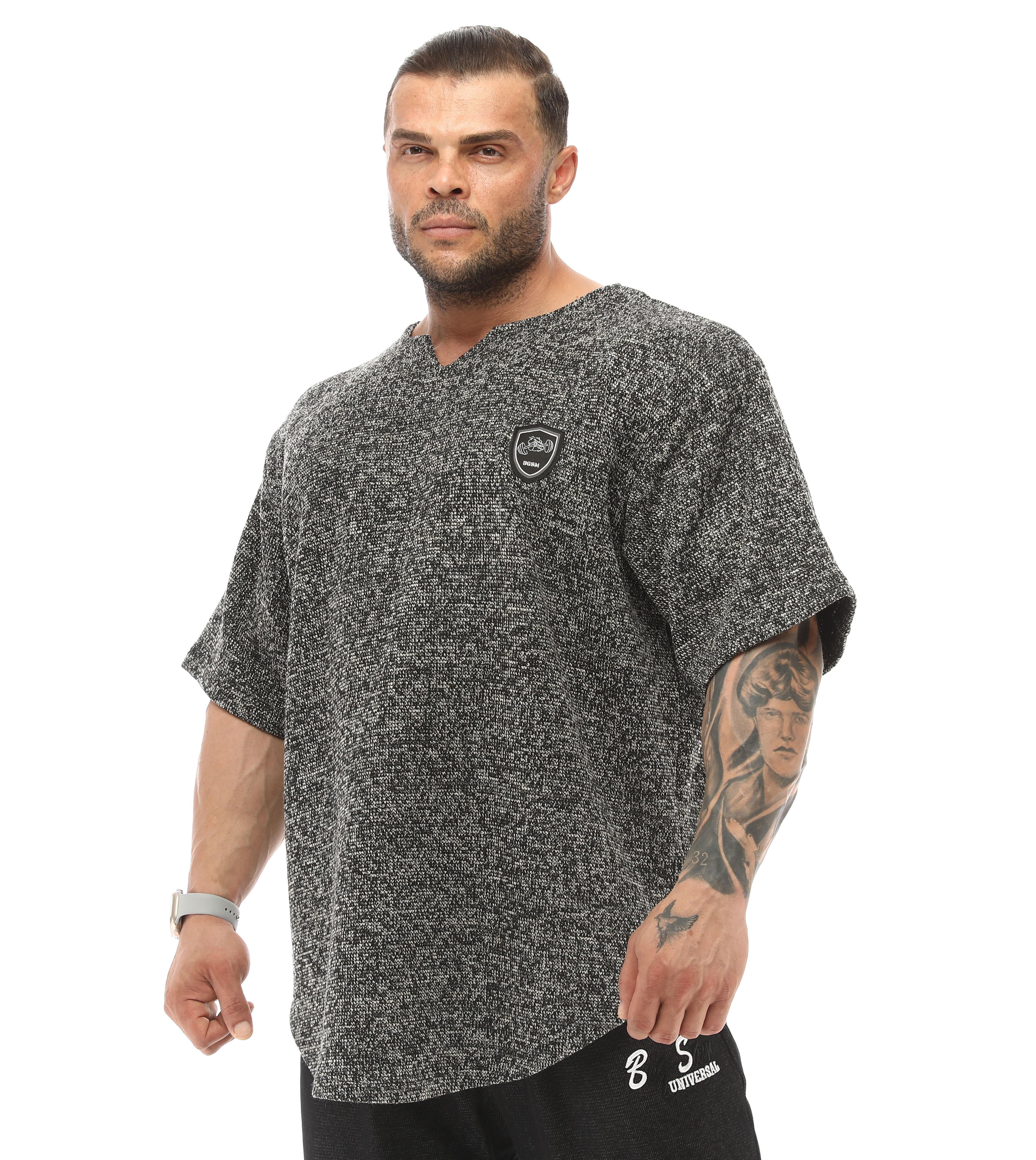 Mens Oversize Rag Top Thick Fabric T-shirt