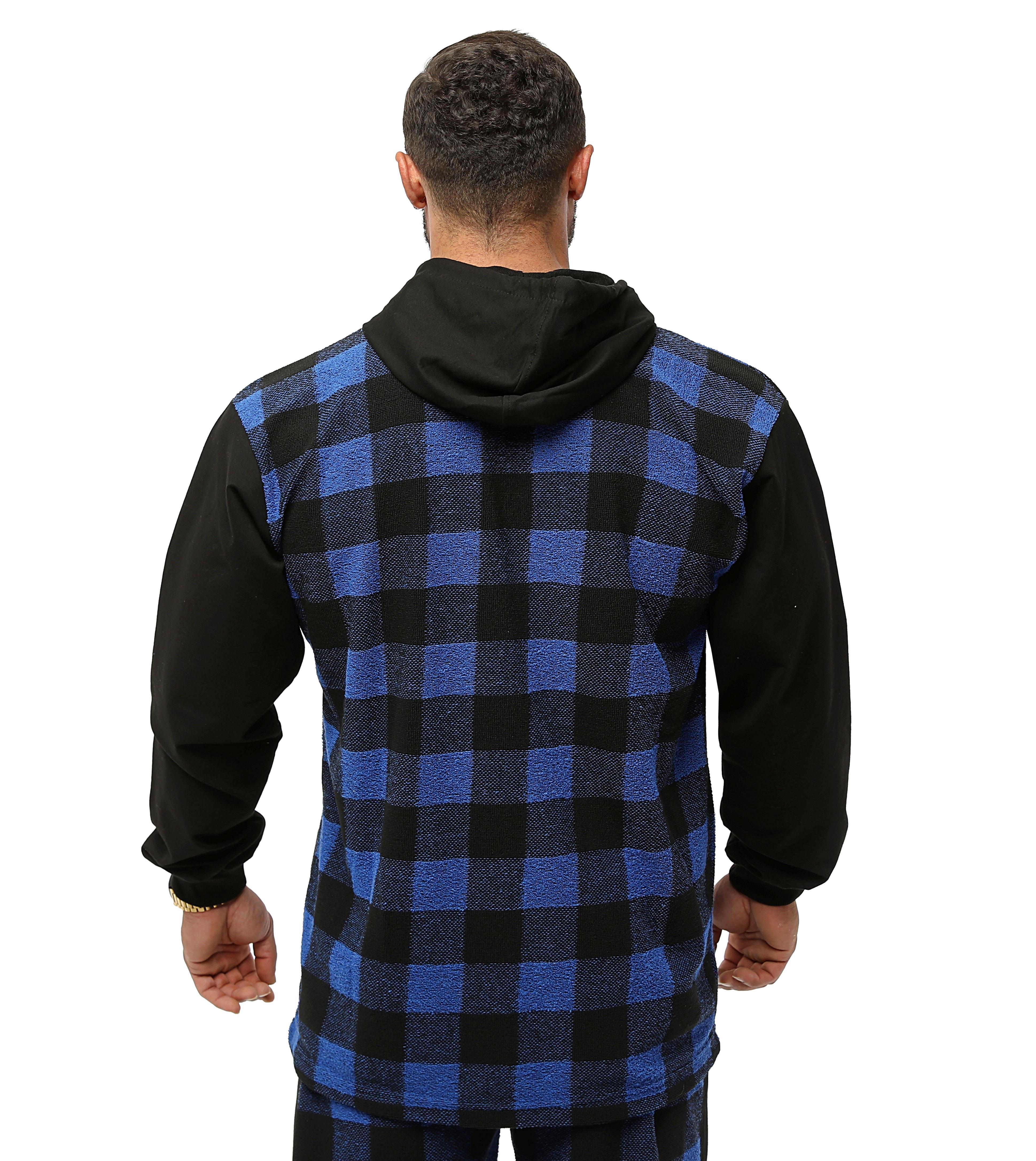 Mens Oversize Sportive Towel Jacket Winter Zippered Hoodie
