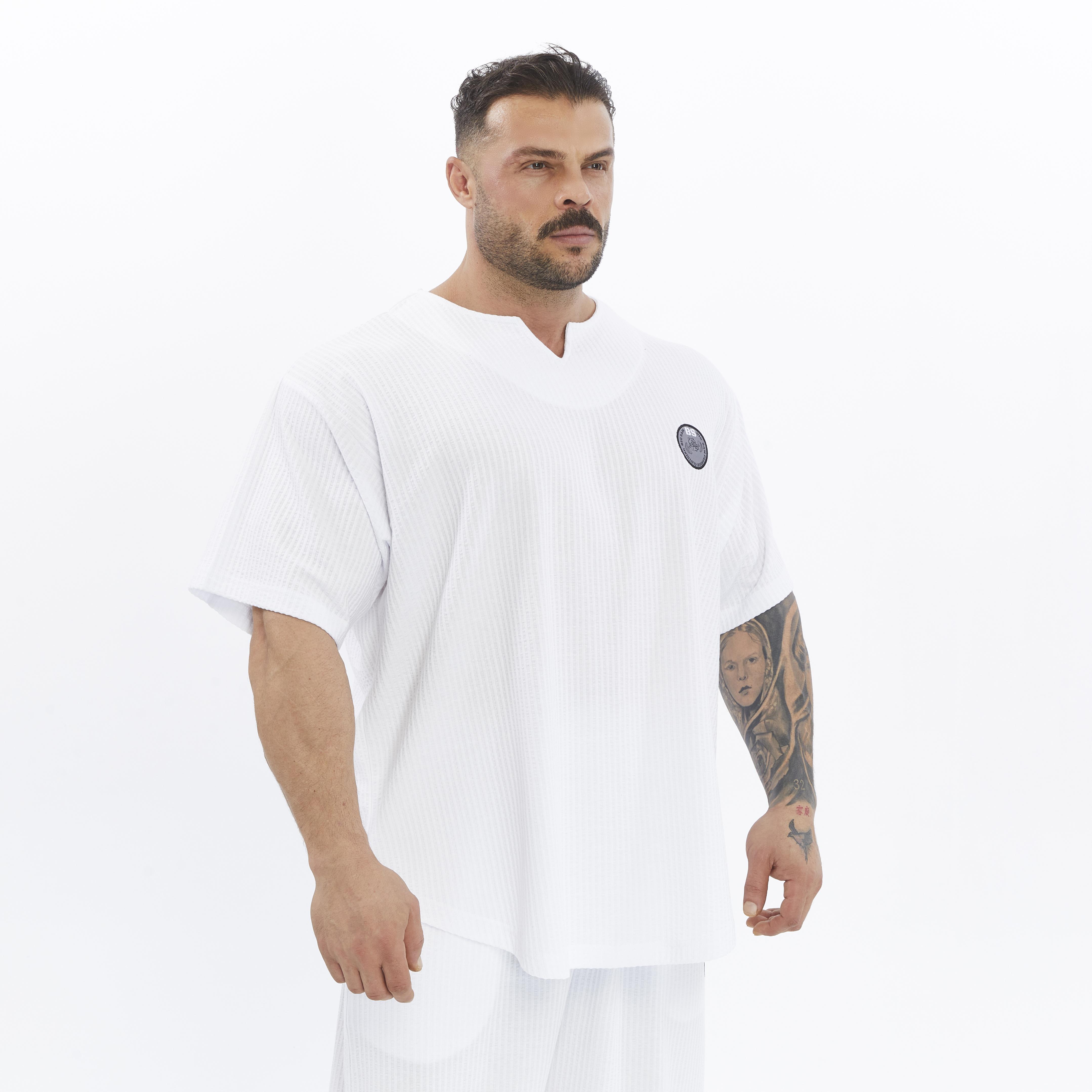 Mens Oversize T-shirt Cotton Training Rag Top