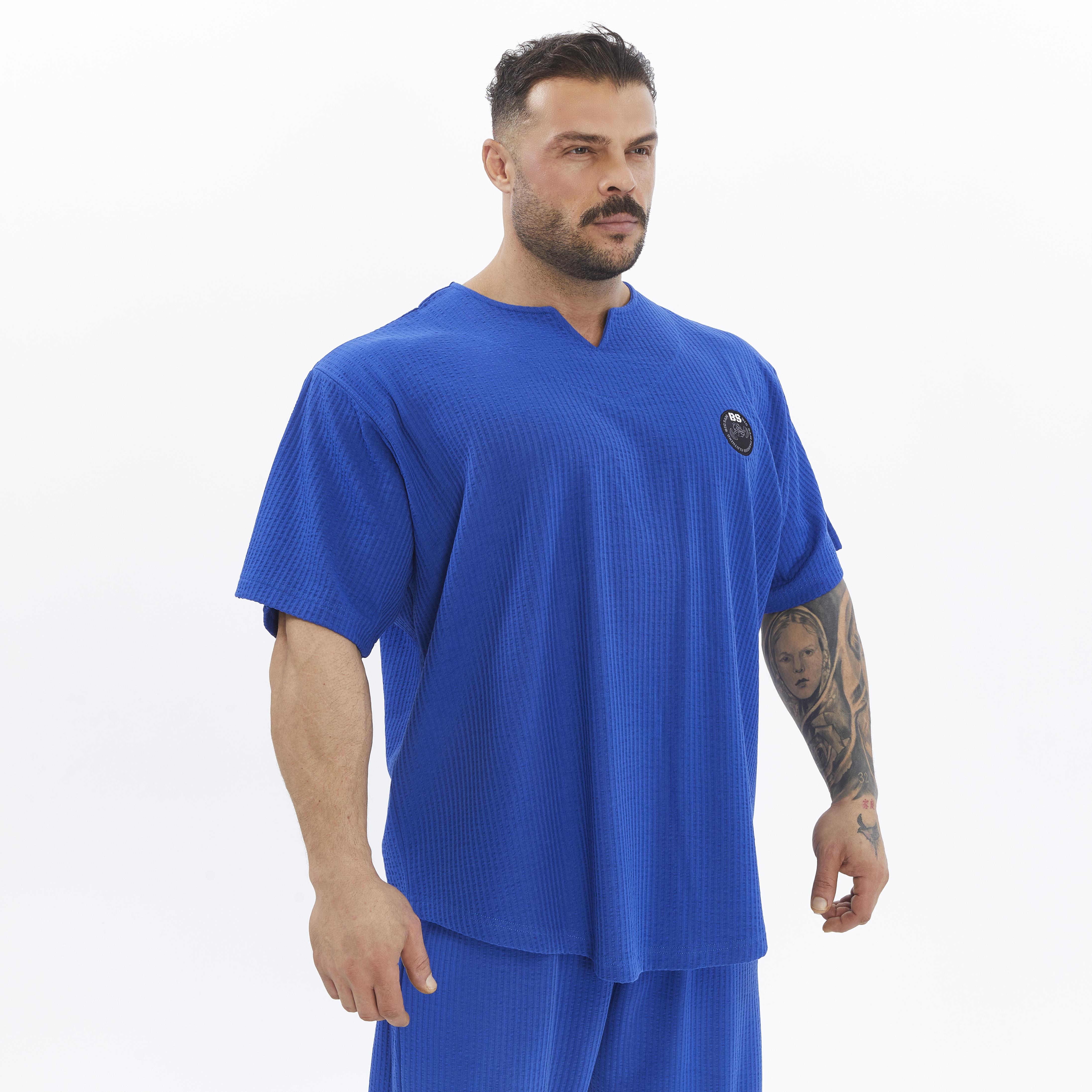 Mens Oversize T-shirt Cotton Training Rag Top