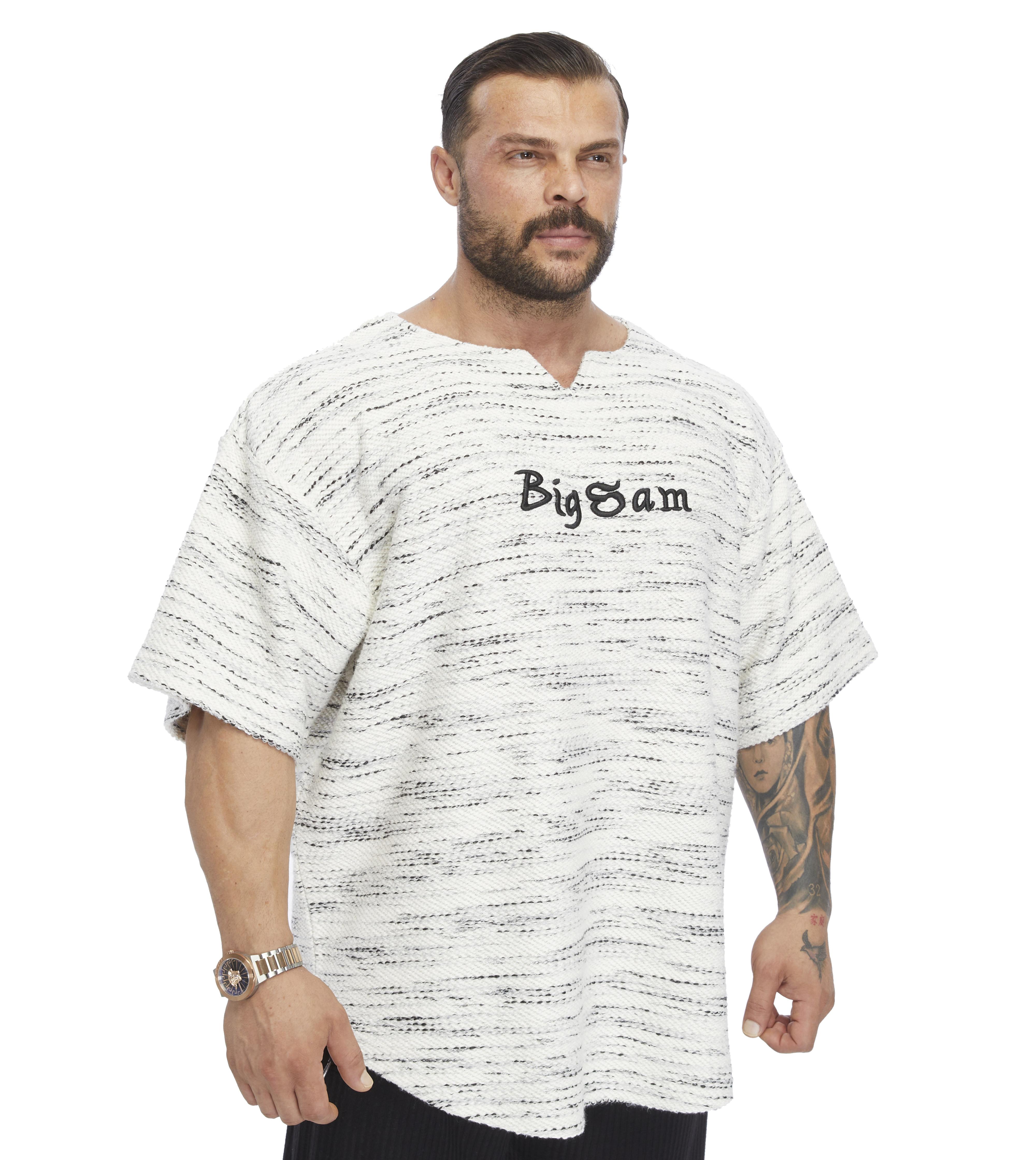 Mens Oversize Thick Textured Fabric Rag Top T-shirt 