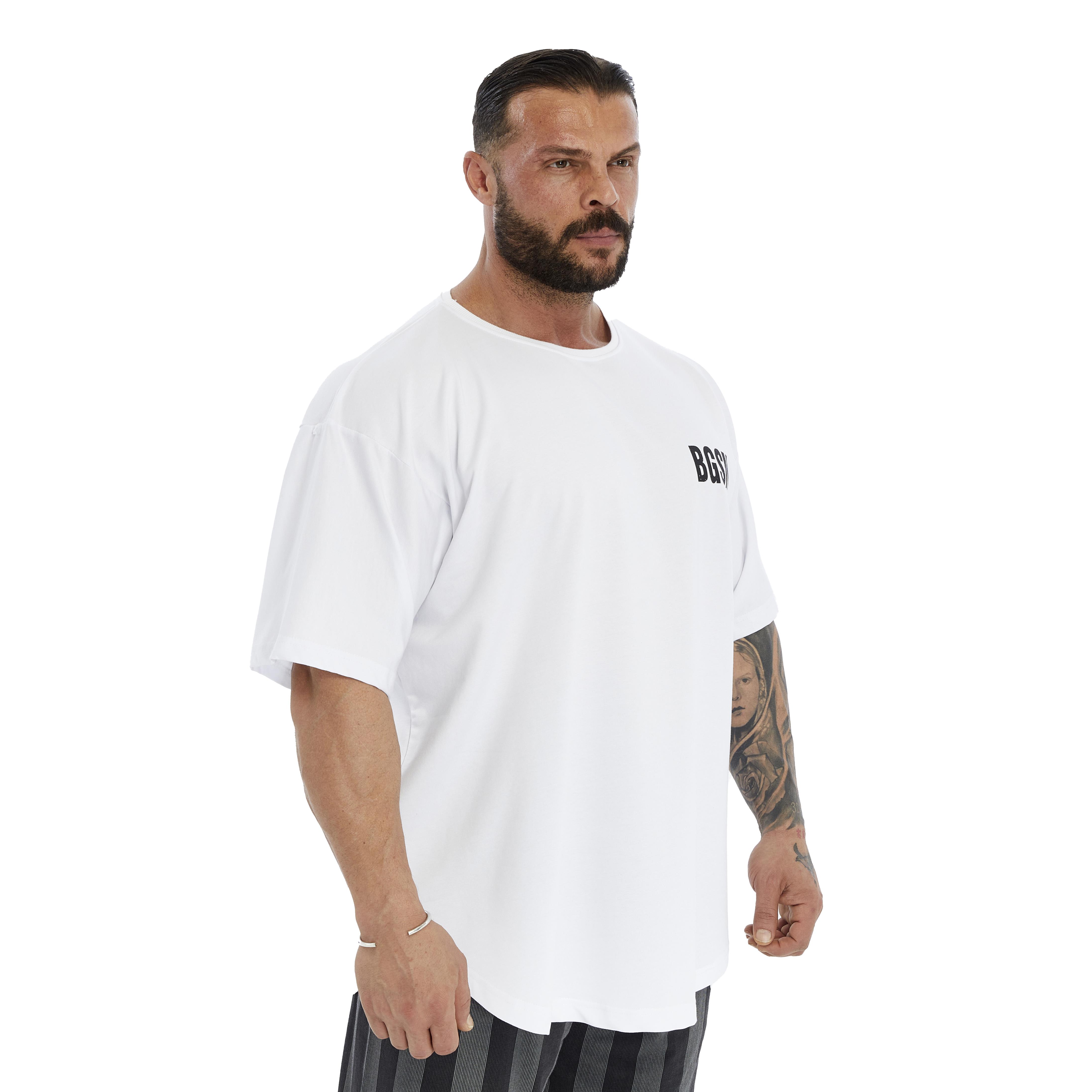 Mens Oversized Perfomance T-Shirt Cotton Rag Top