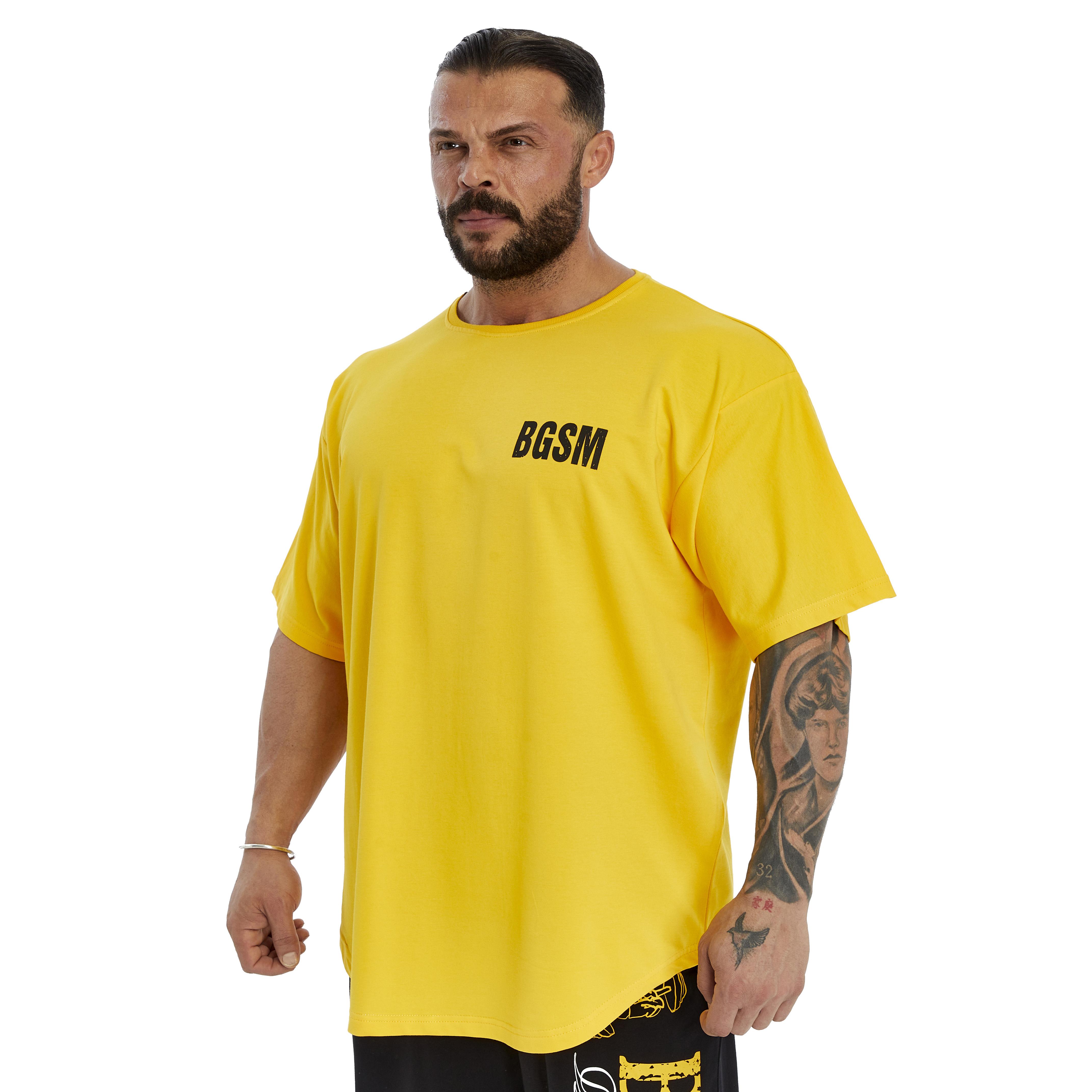 Mens Oversized Perfomance T-Shirt Cotton Rag Top