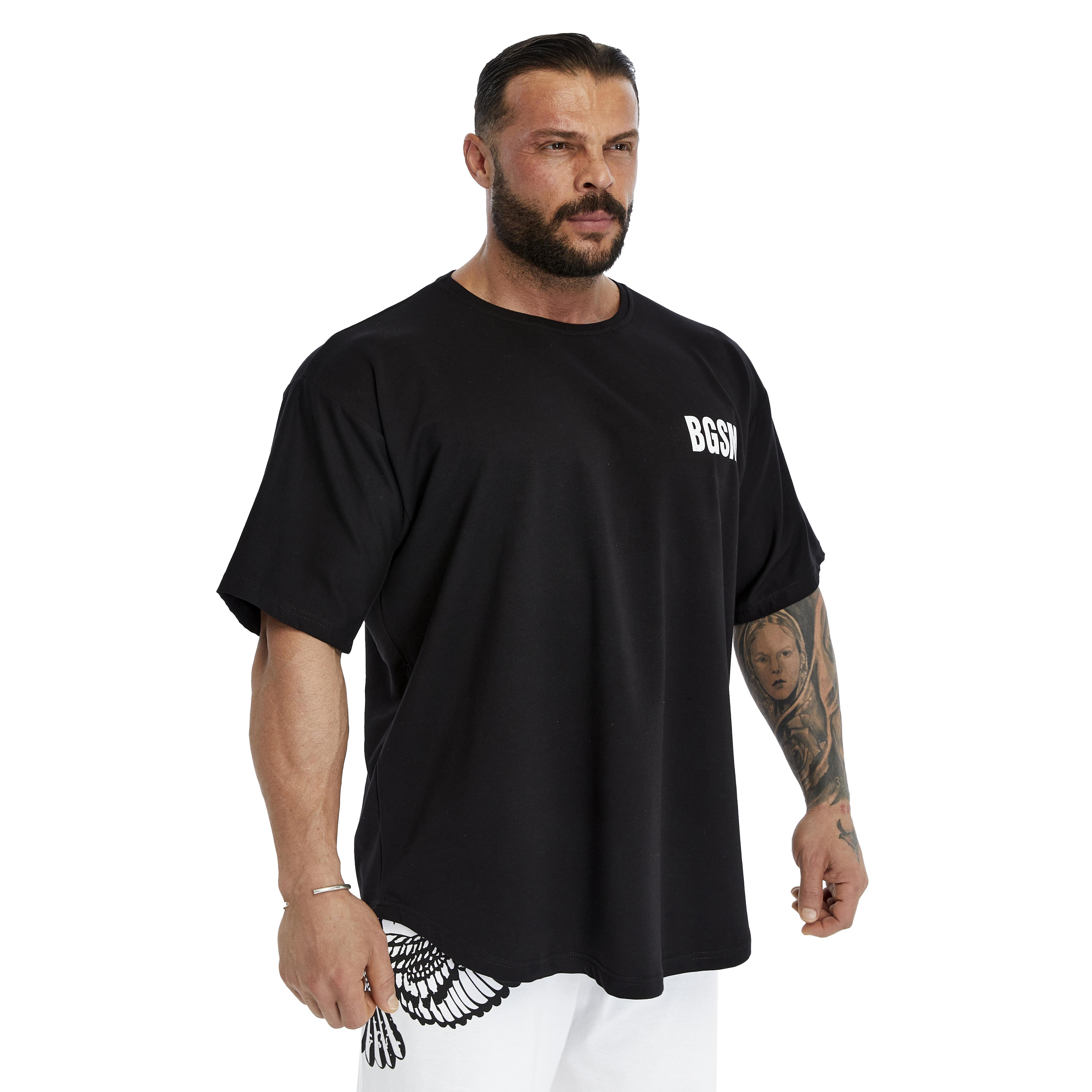 Mens Oversized Perfomance T-Shirt Cotton Rag Top
