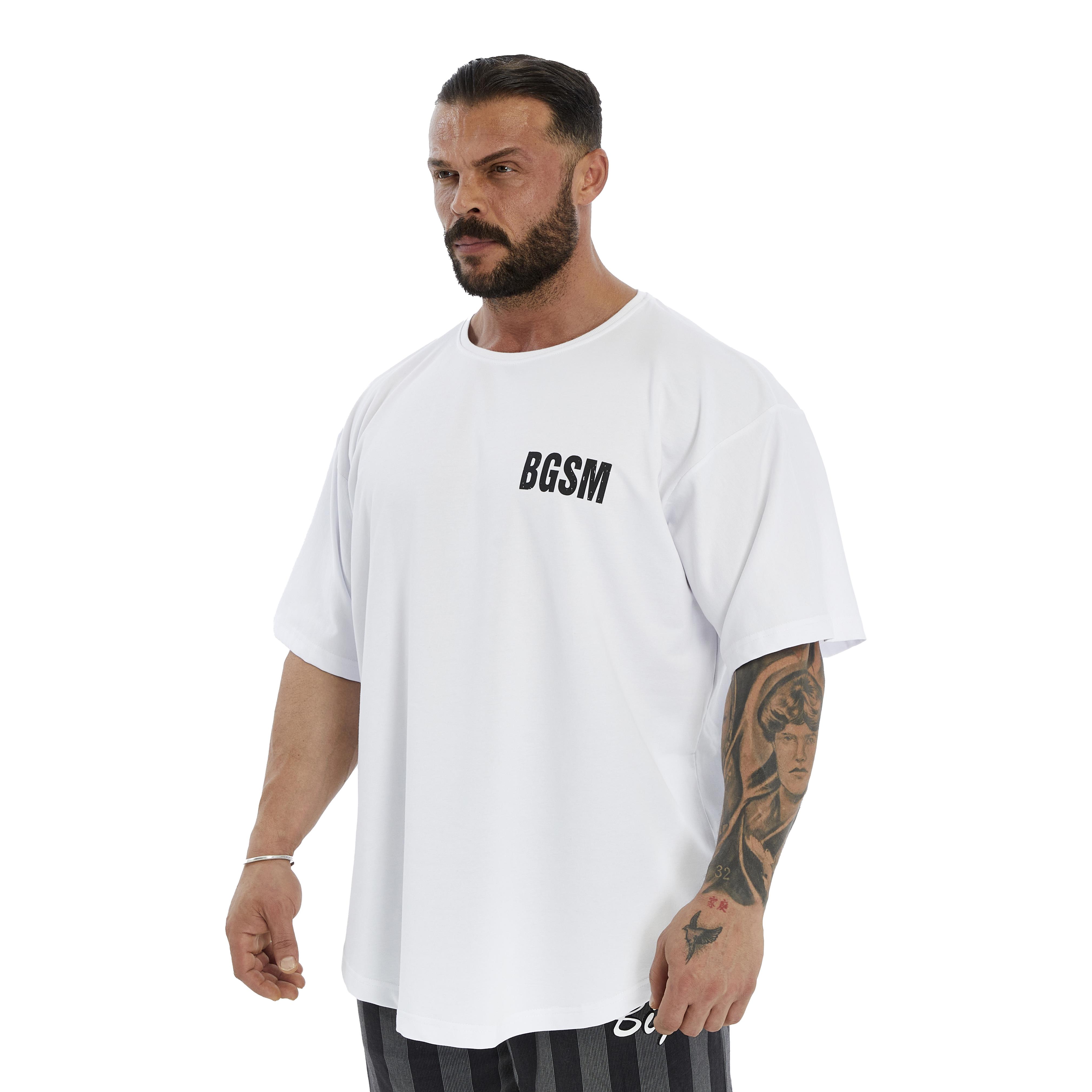 Mens Oversized Perfomance T-Shirt Cotton Rag Top