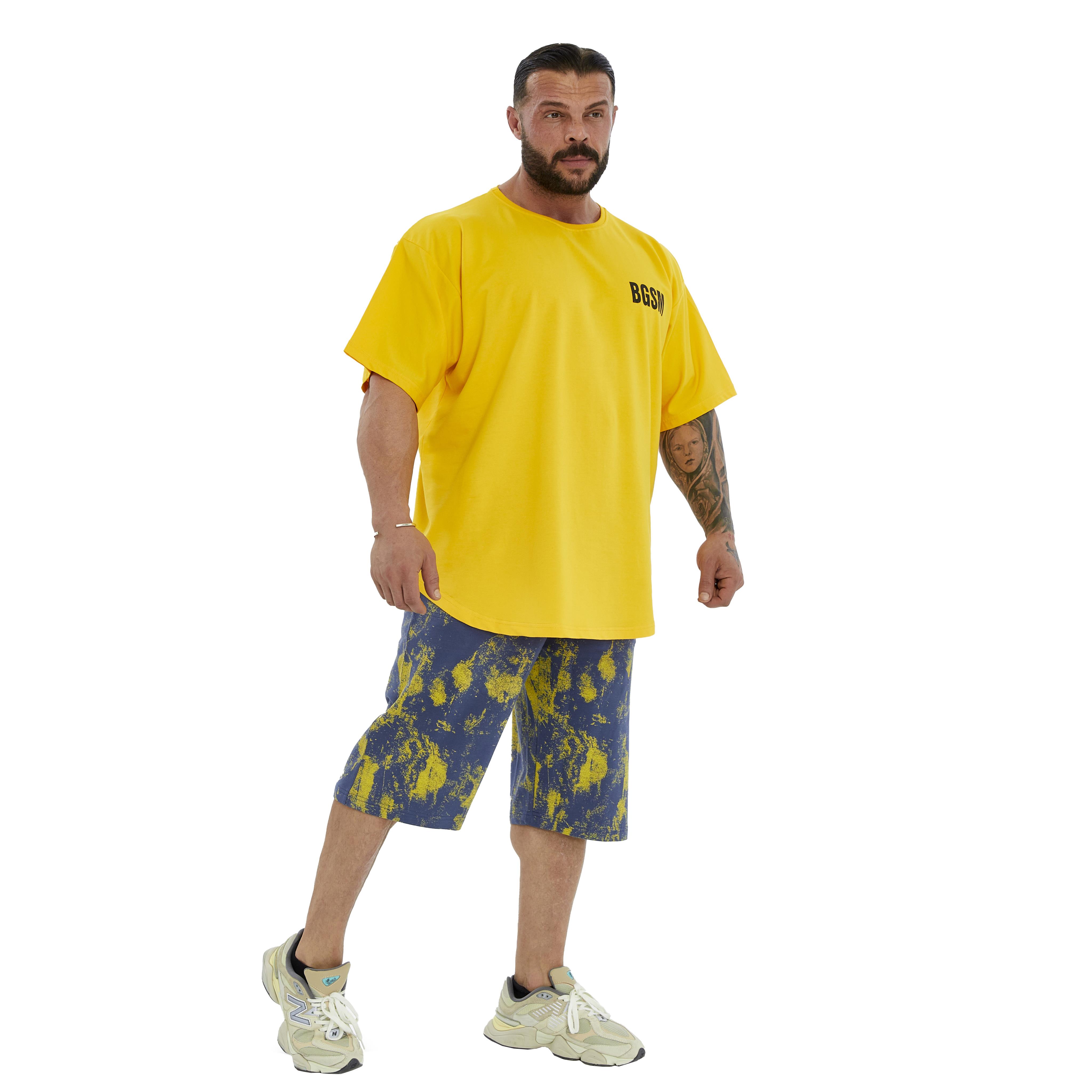 Mens Oversized Perfomance T-Shirt Cotton Rag Top