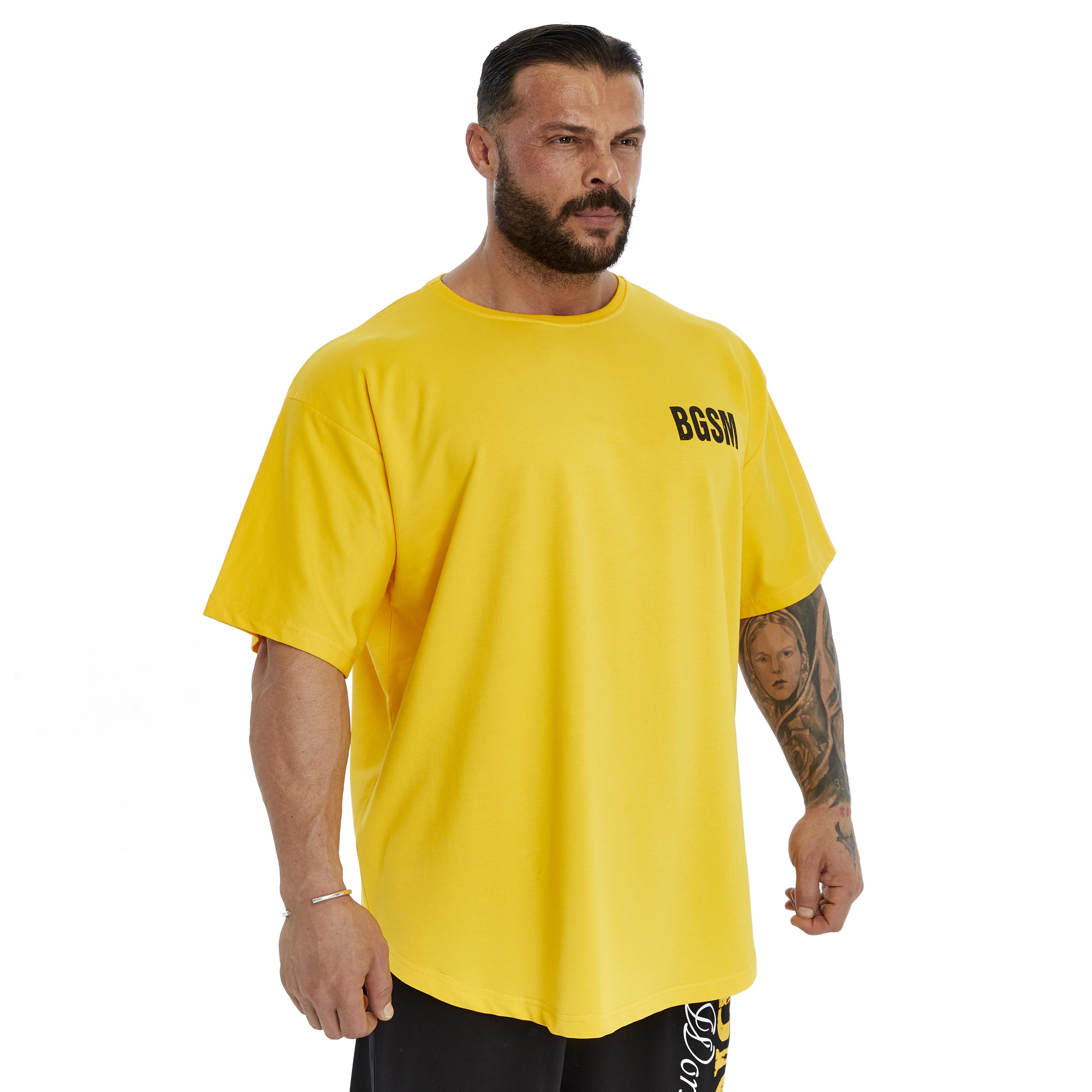 Mens Oversized Perfomance T-Shirt Cotton Rag Top