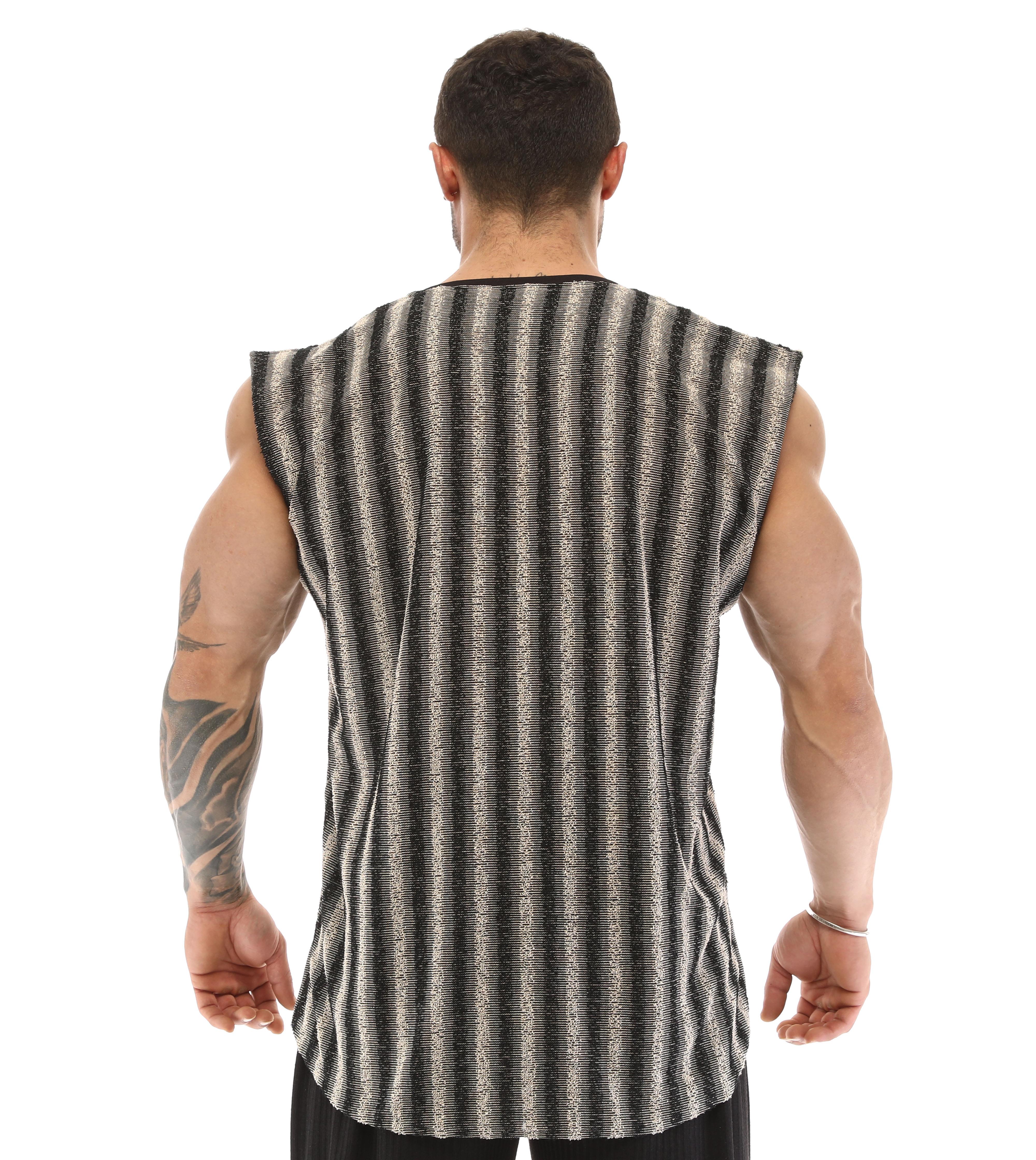 Mens Sleeveless Towel Gym Shirt