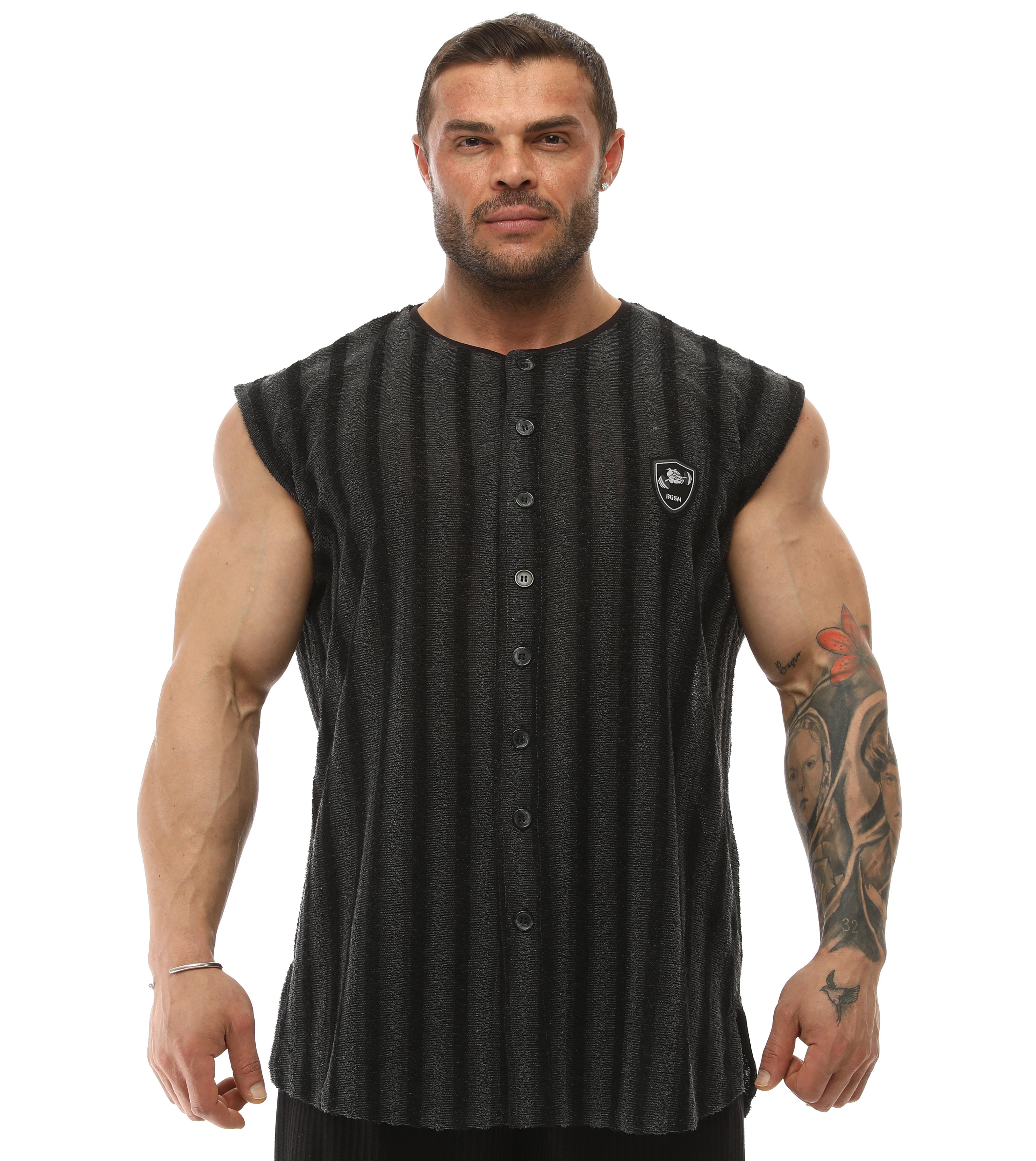 Mens Sleeveless Towel Gym Shirt