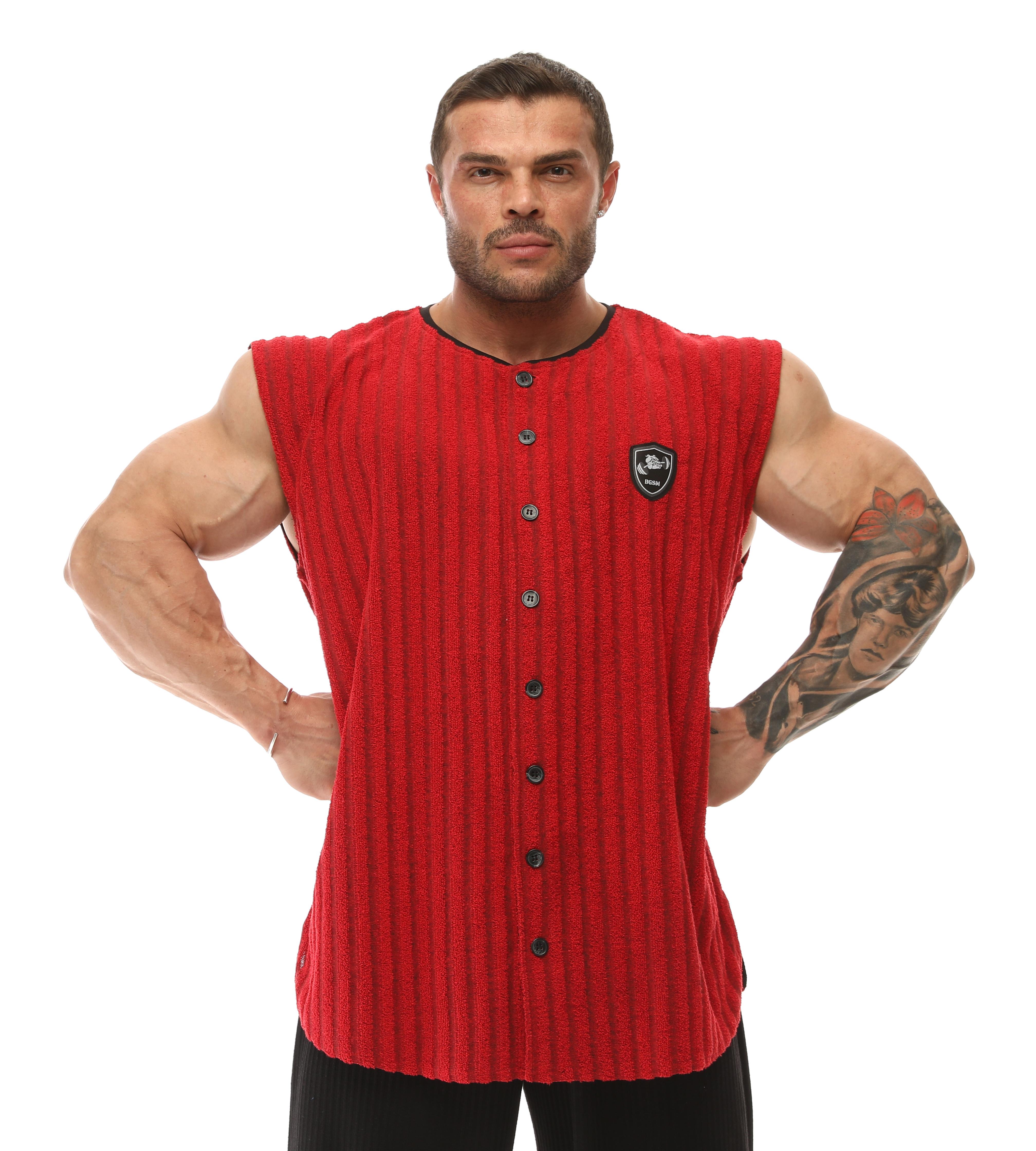 Mens Sleeveless Towel Gym Shirt