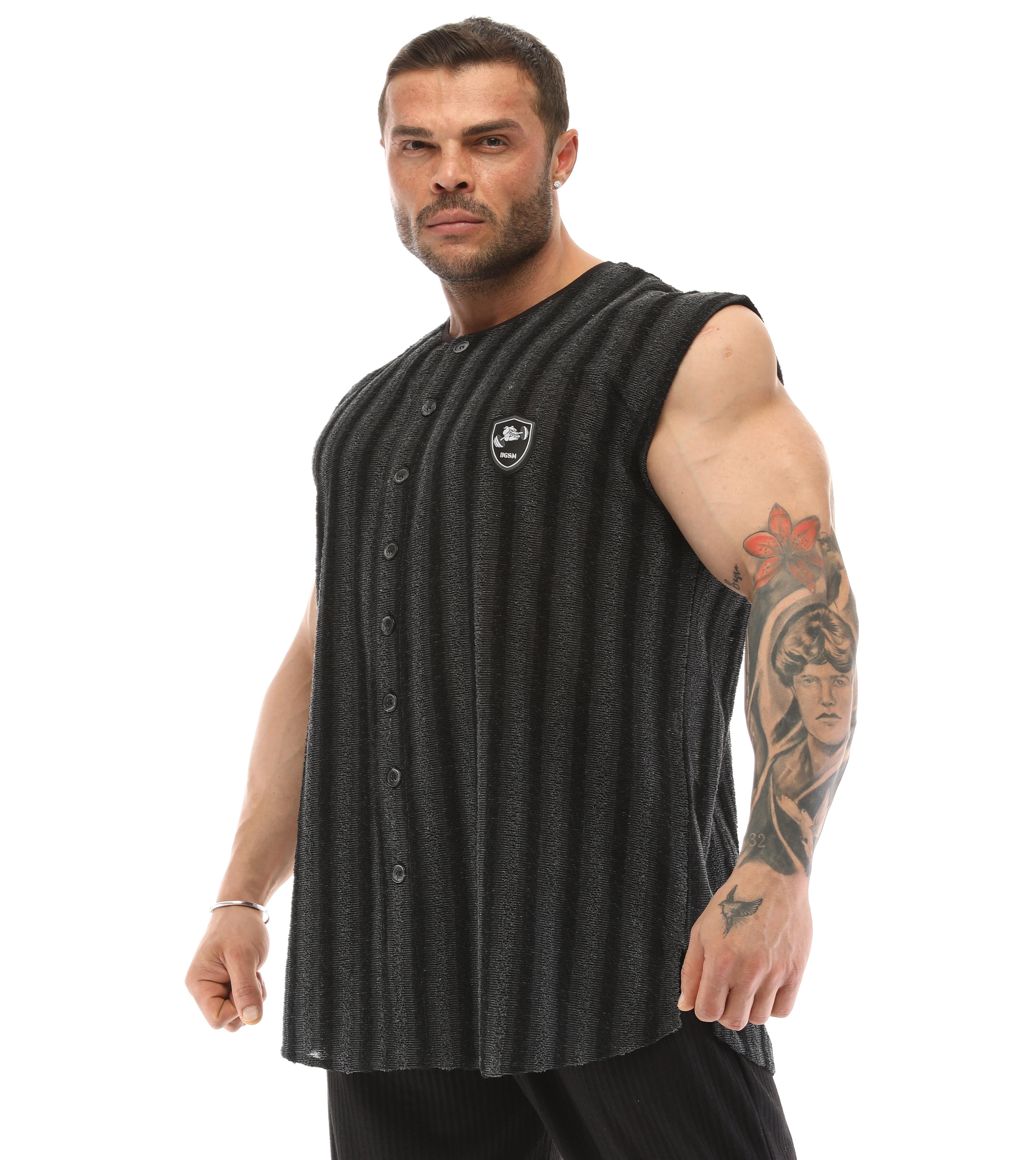 Mens Sleeveless Towel Gym Shirt
