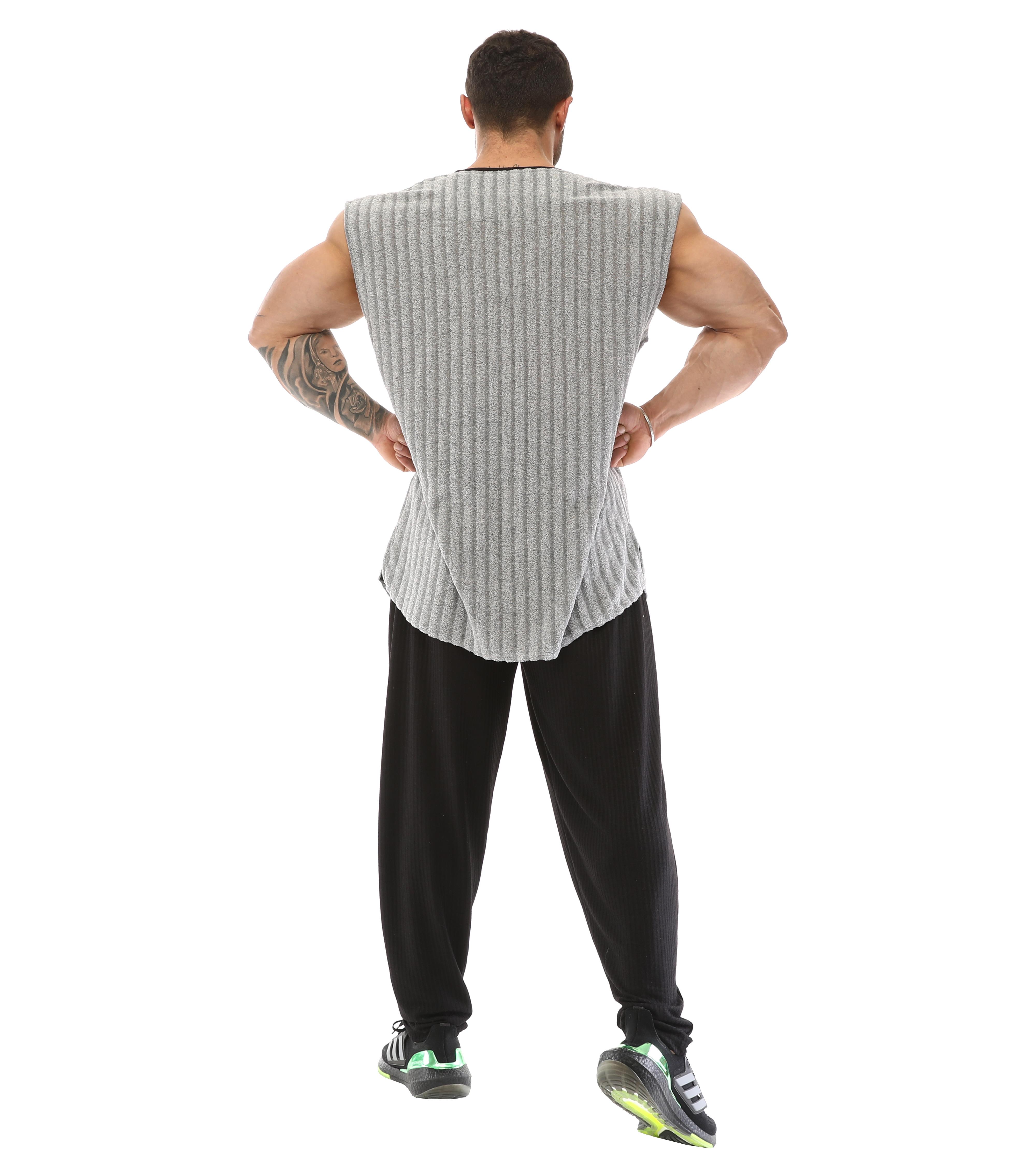 Mens Sleeveless Towel Gym Shirt