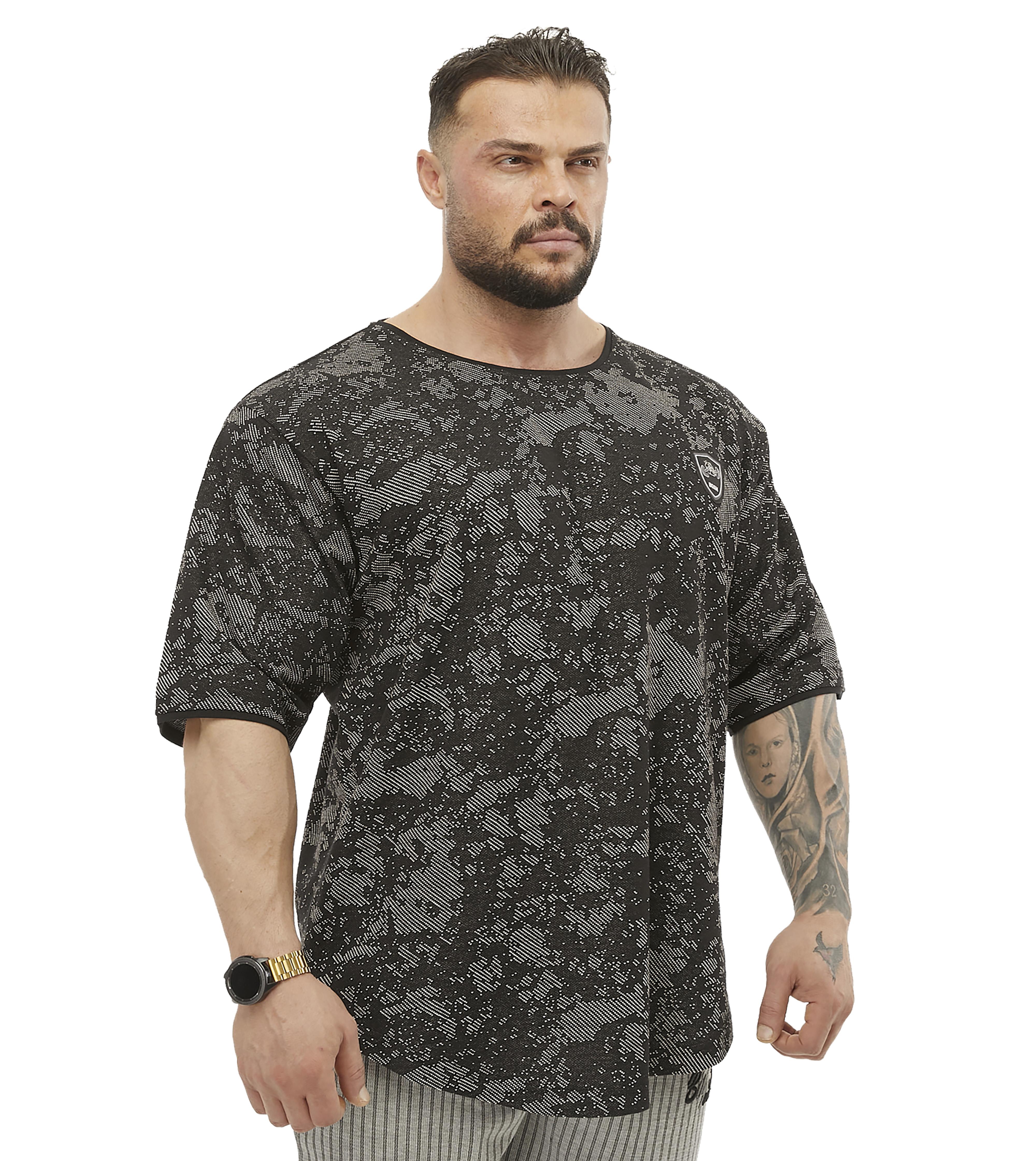 Mens Technic Camouflage Rag Top Oversize T-shirt