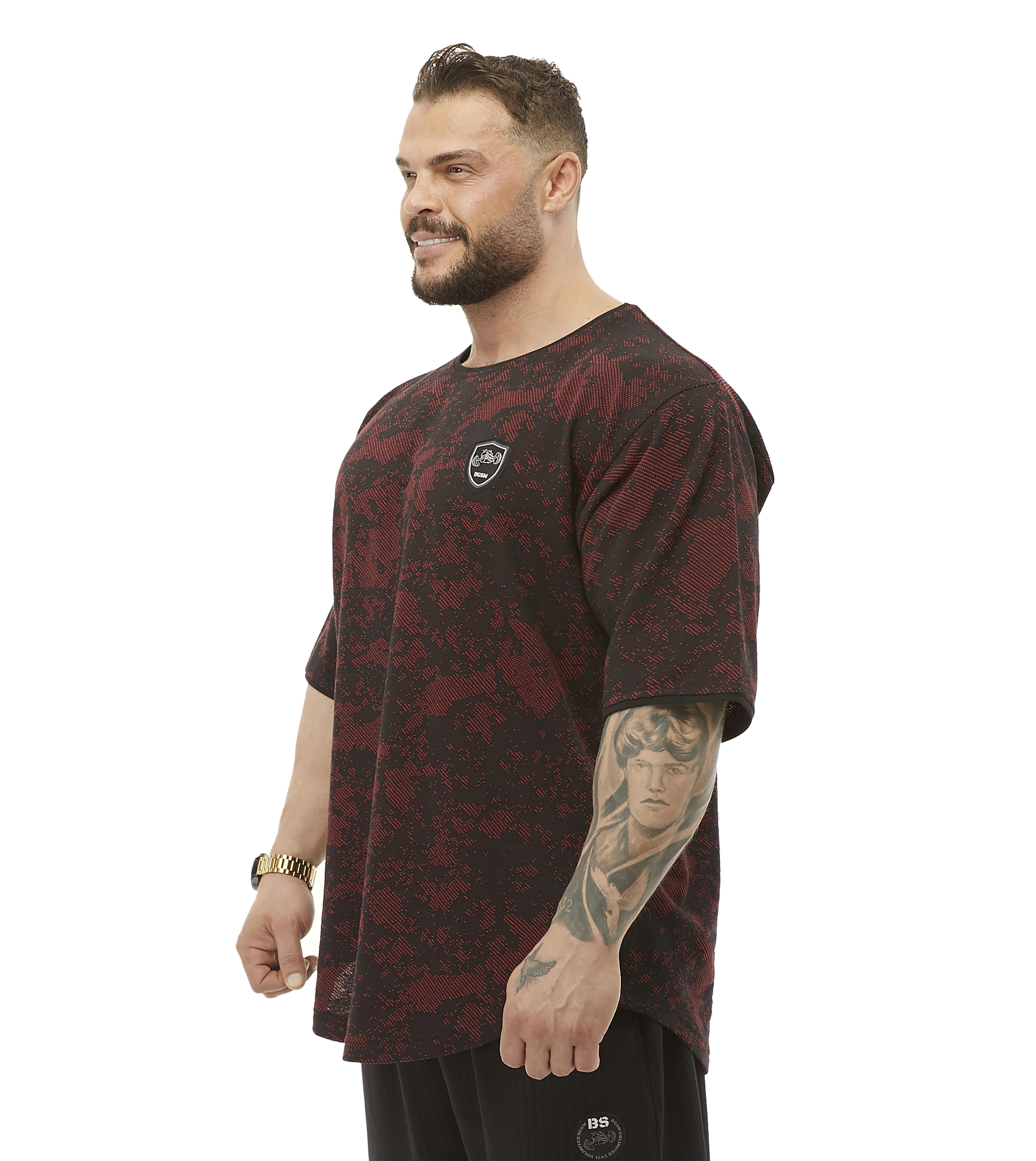 Mens Technic Camouflage Rag Top Oversize T-shirt