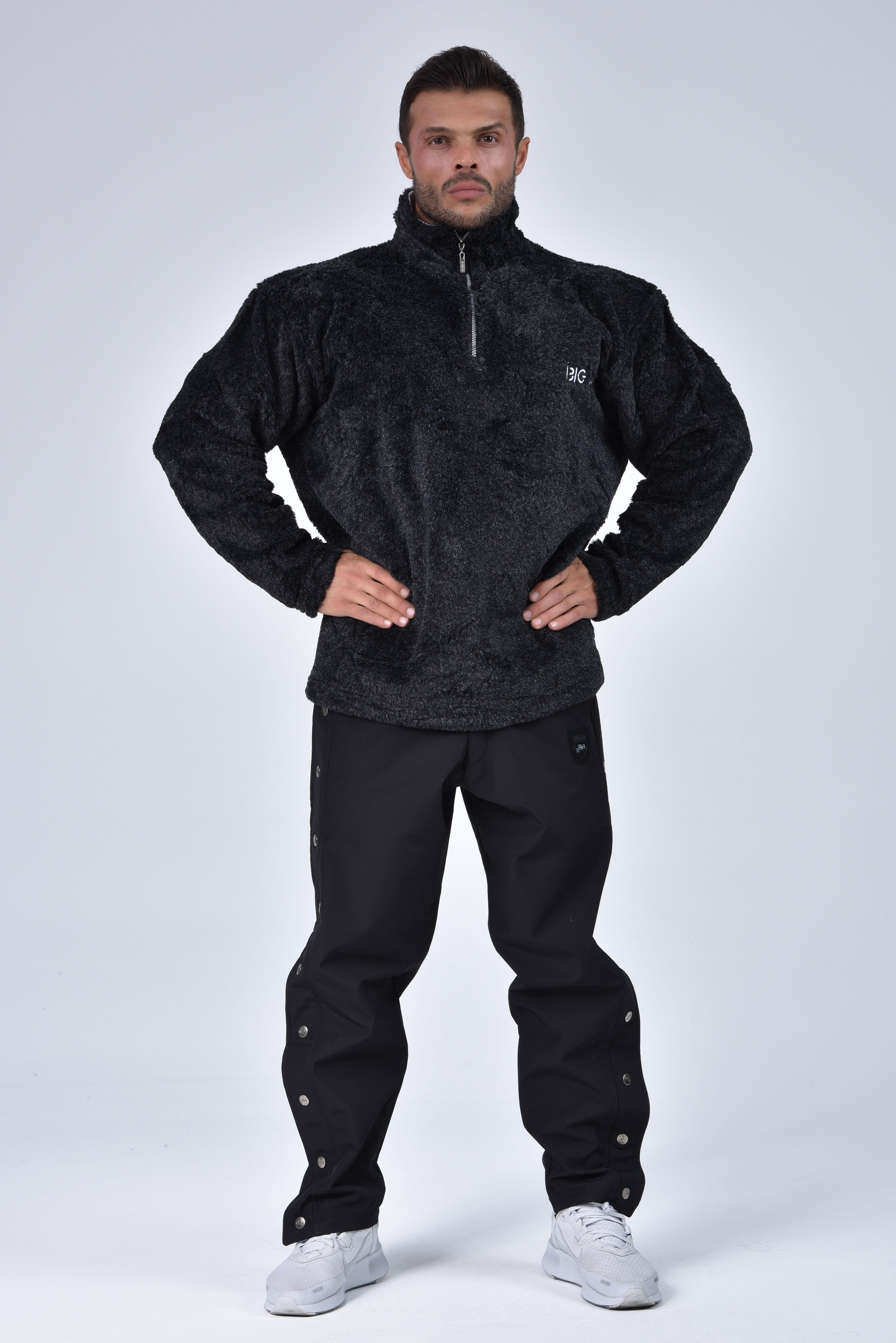 Mens Winter Softhell Pants Waterproof Loose Fit