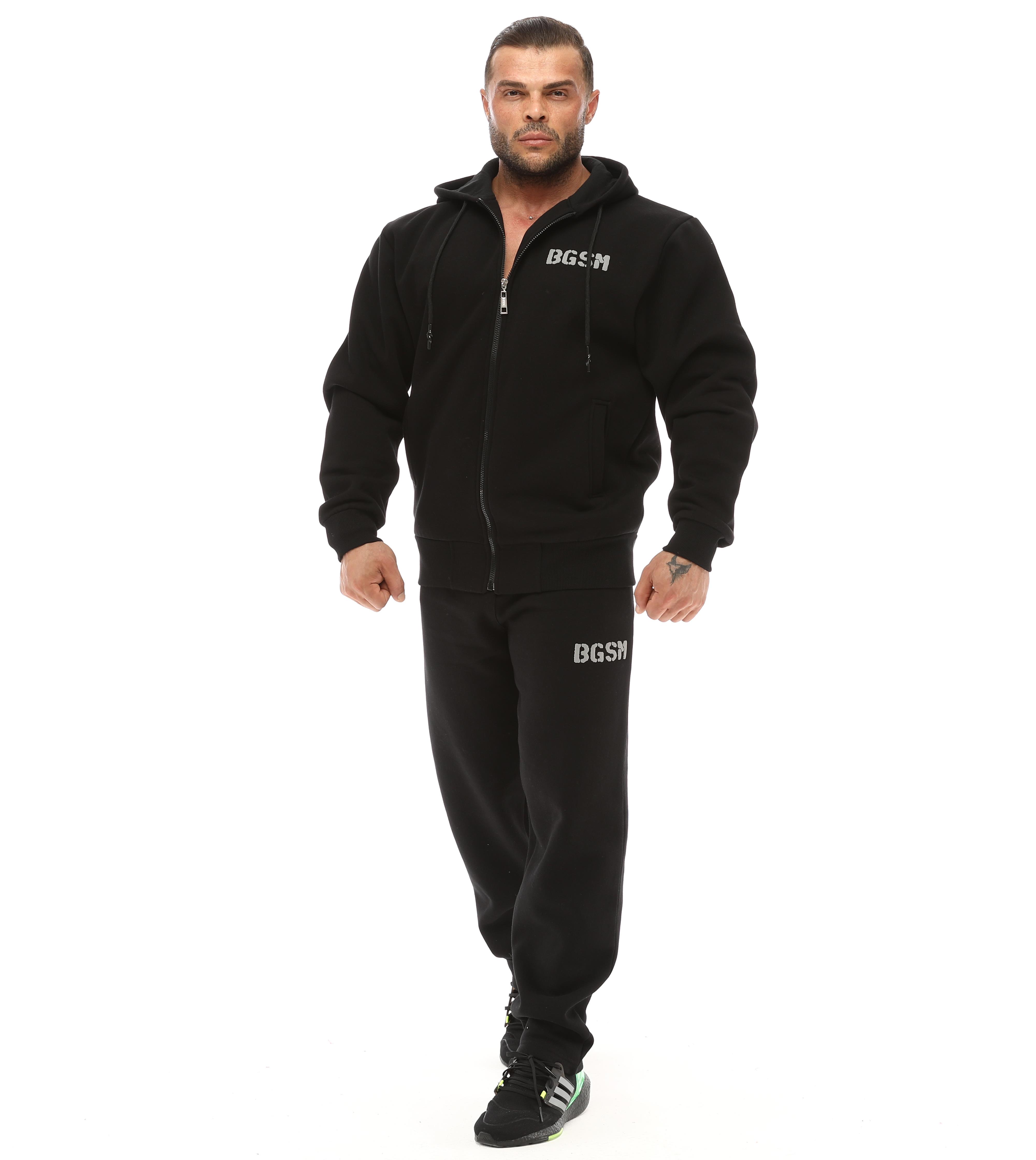 Mens Winter Sweatpants Black