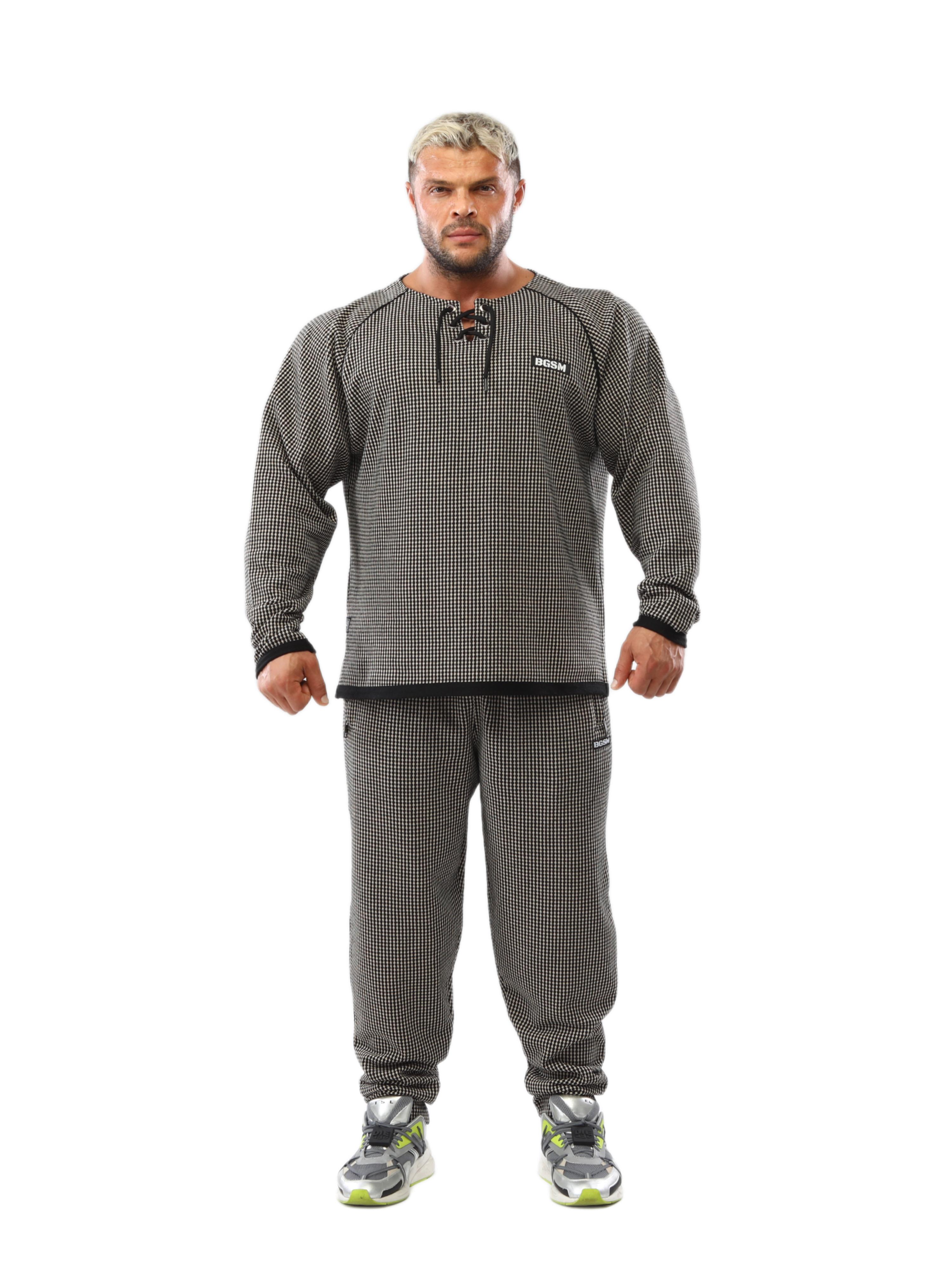 Mens Winter Sweatpants with Zippered Pockets