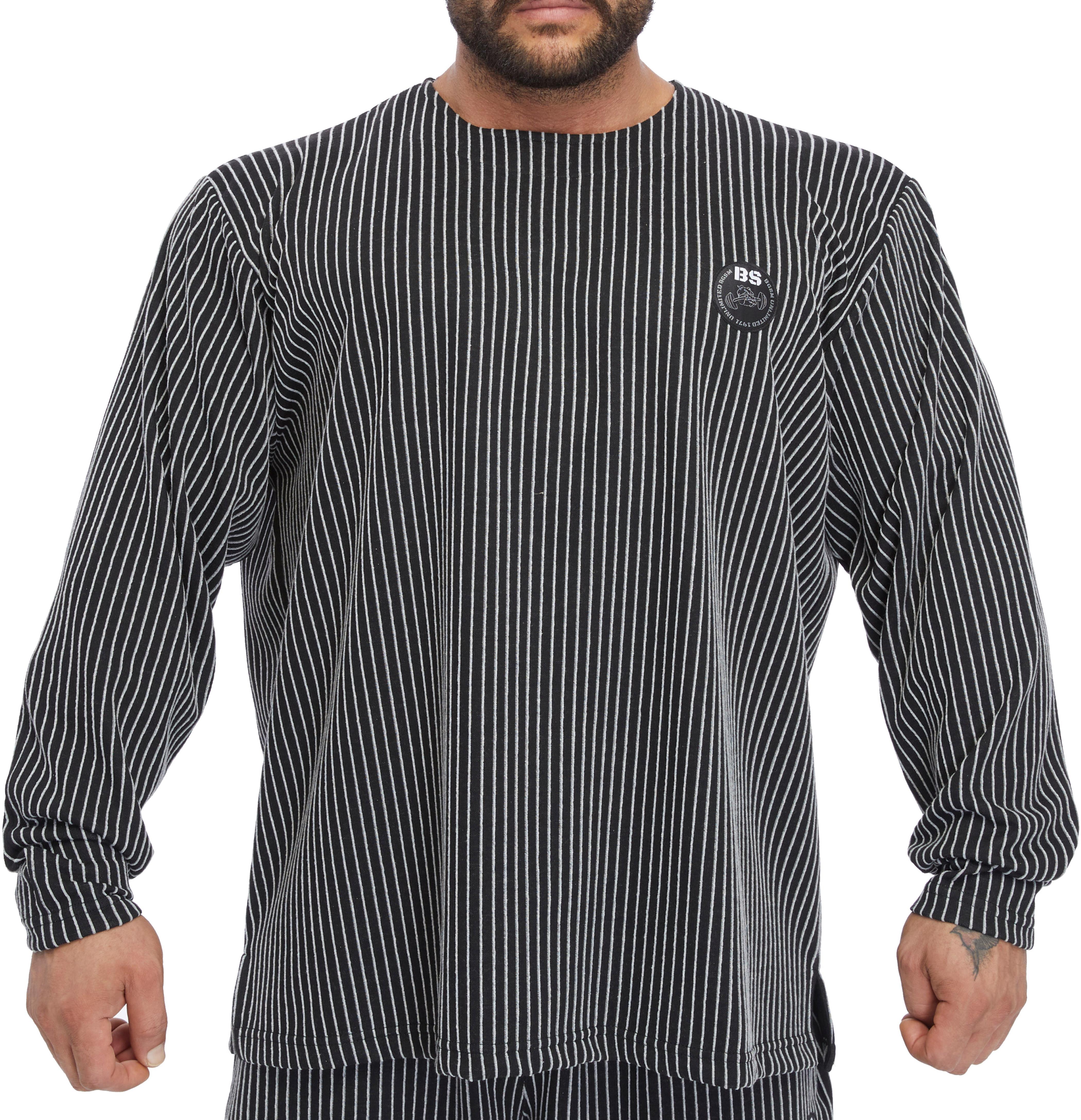 Mens Winter Sweatshirt Oversize Striped Design