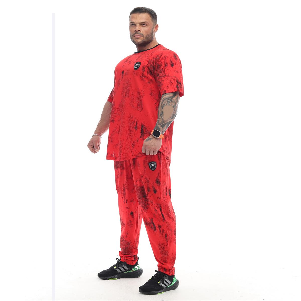 Oversize Gym Rag Top T-shirt Red