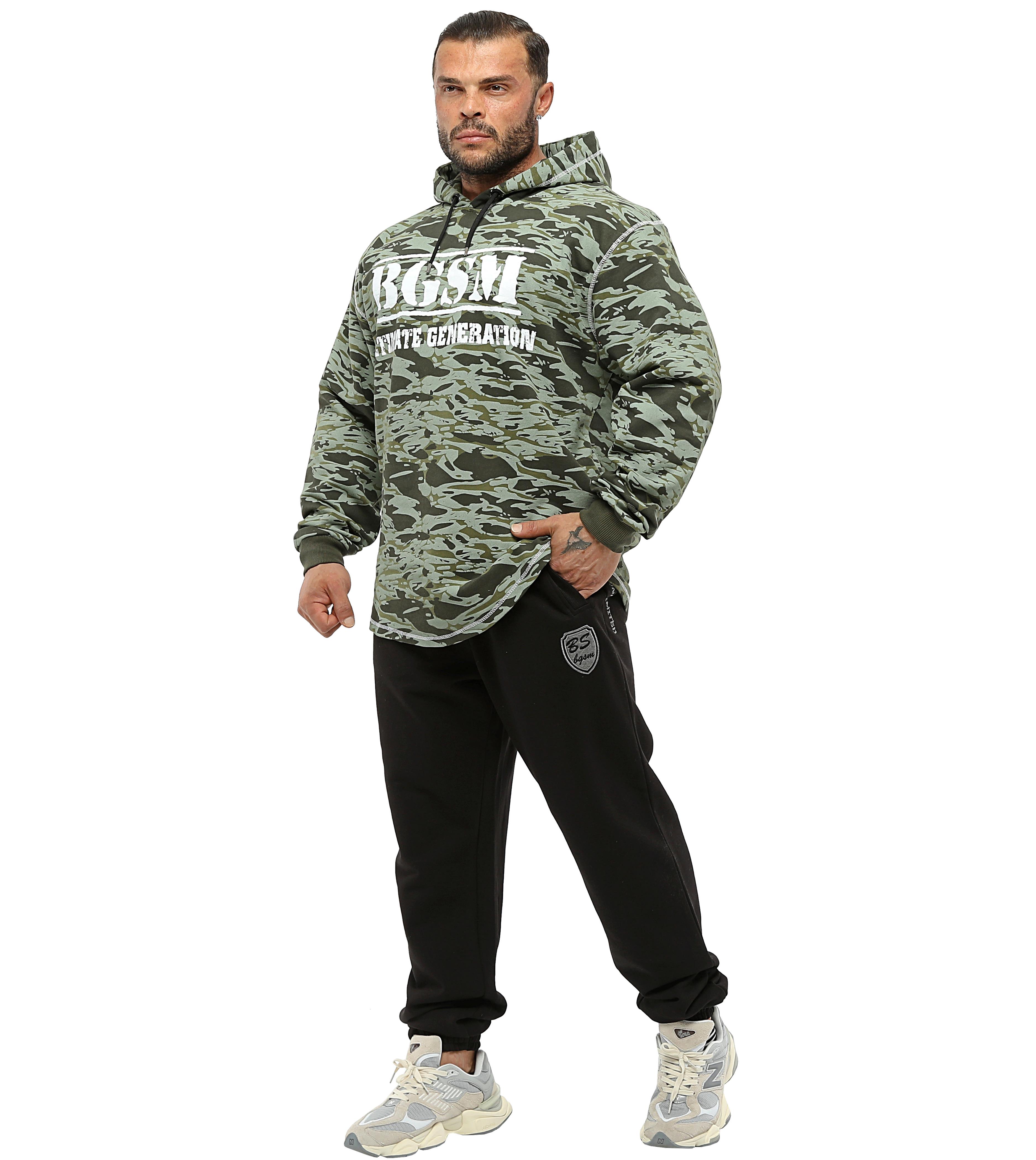 Oversize Long Sleeve Camouflage Hooded Soft Winter Sweater