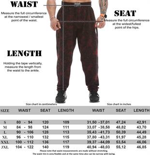 Baggy Technical Camo Gym Pants Burgundy BGSM PNT1365
