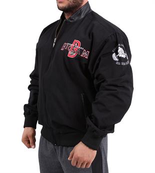Leather Collar Bomber Jacket