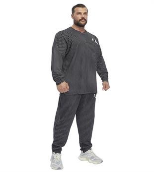 Loose Fit Four Season Cotton Striped Sweatpants