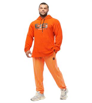 Loose Fit Neon Gym Pants Orange Big Sam 1188