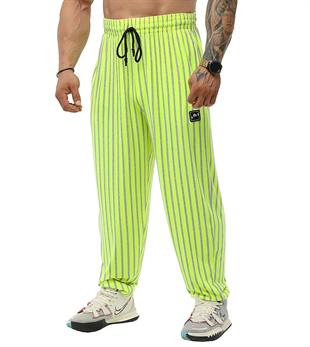 Loose Fit Neon Gym Pants Yellow Big Sam 1189