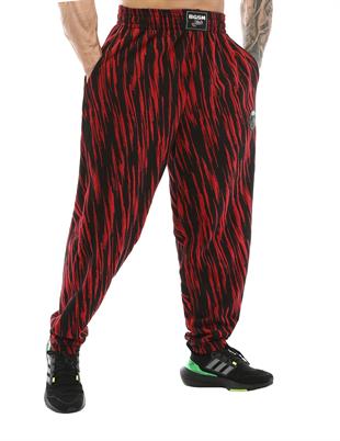 Mens Baggy Sweatpants with Pockets BGSM Black&Red