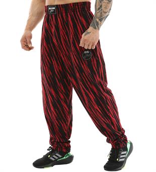 Mens Baggy Sweatpants with Pockets BGSM Black&Red